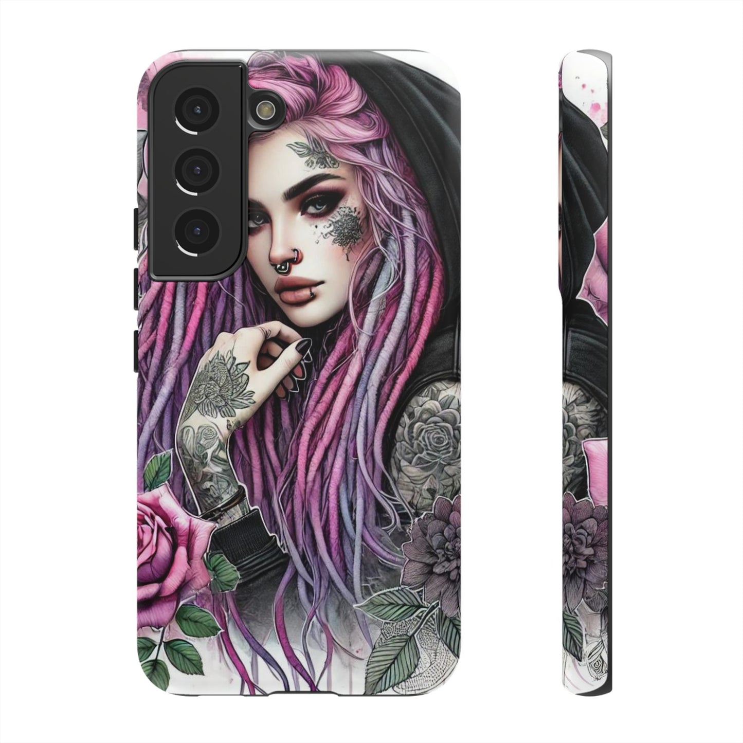 Gothic Rose Tattoo Art Mobile Case