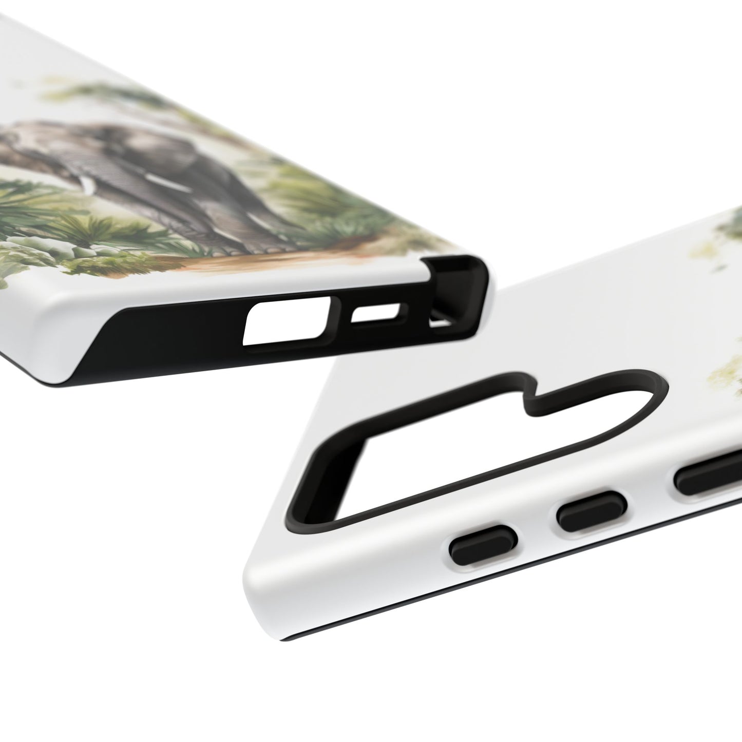 Serene Jungle Elephant Mobile Cover – Watercolor Wildlife Design