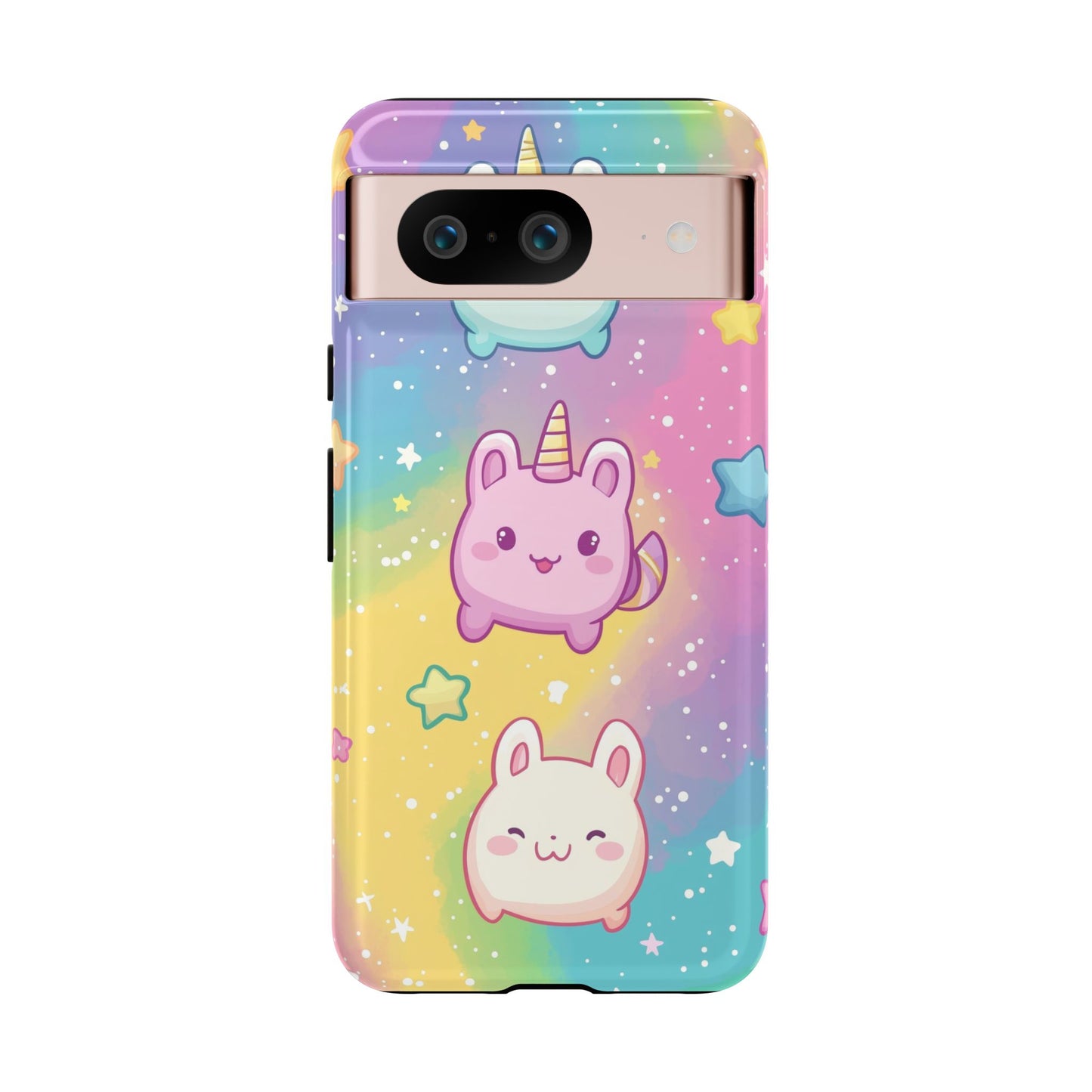 Pastel Unicorn Bunny Anime Phone Case for iPhone, Samsung, Google Pixel