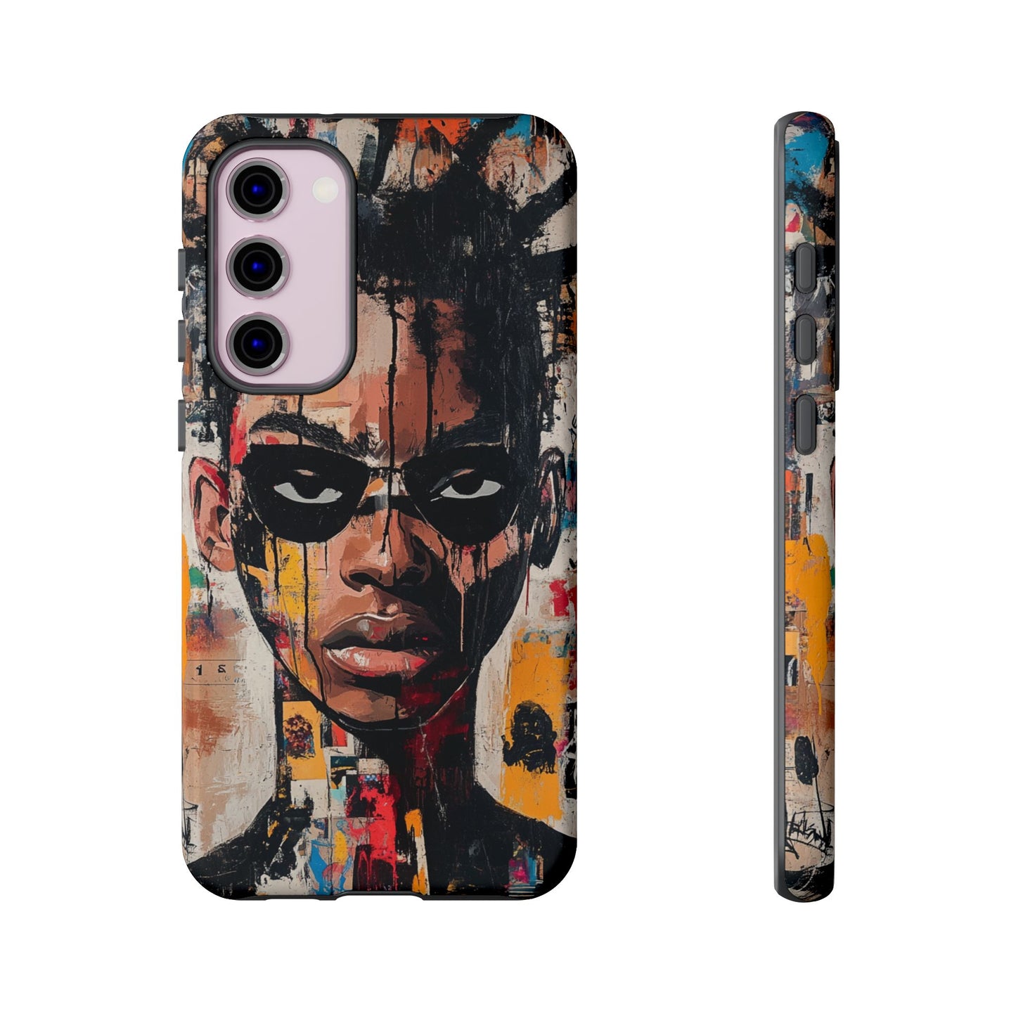 Abstract Graffiti Phone Case – Basquiat Art Inspired - iPhone, Samsung & Google Pixel Cover - Artistic Painting Case, Art Lover Gift
