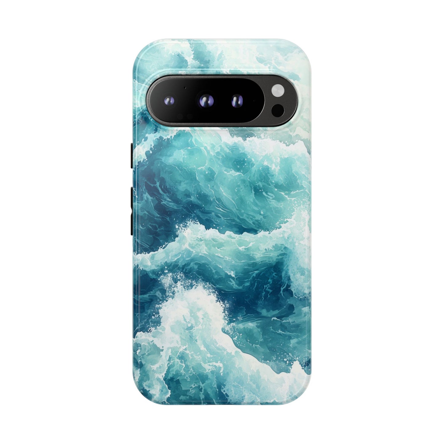 Seafoam Serenity Watercolor Phone Case for iPhone, google Pixel & Samsung