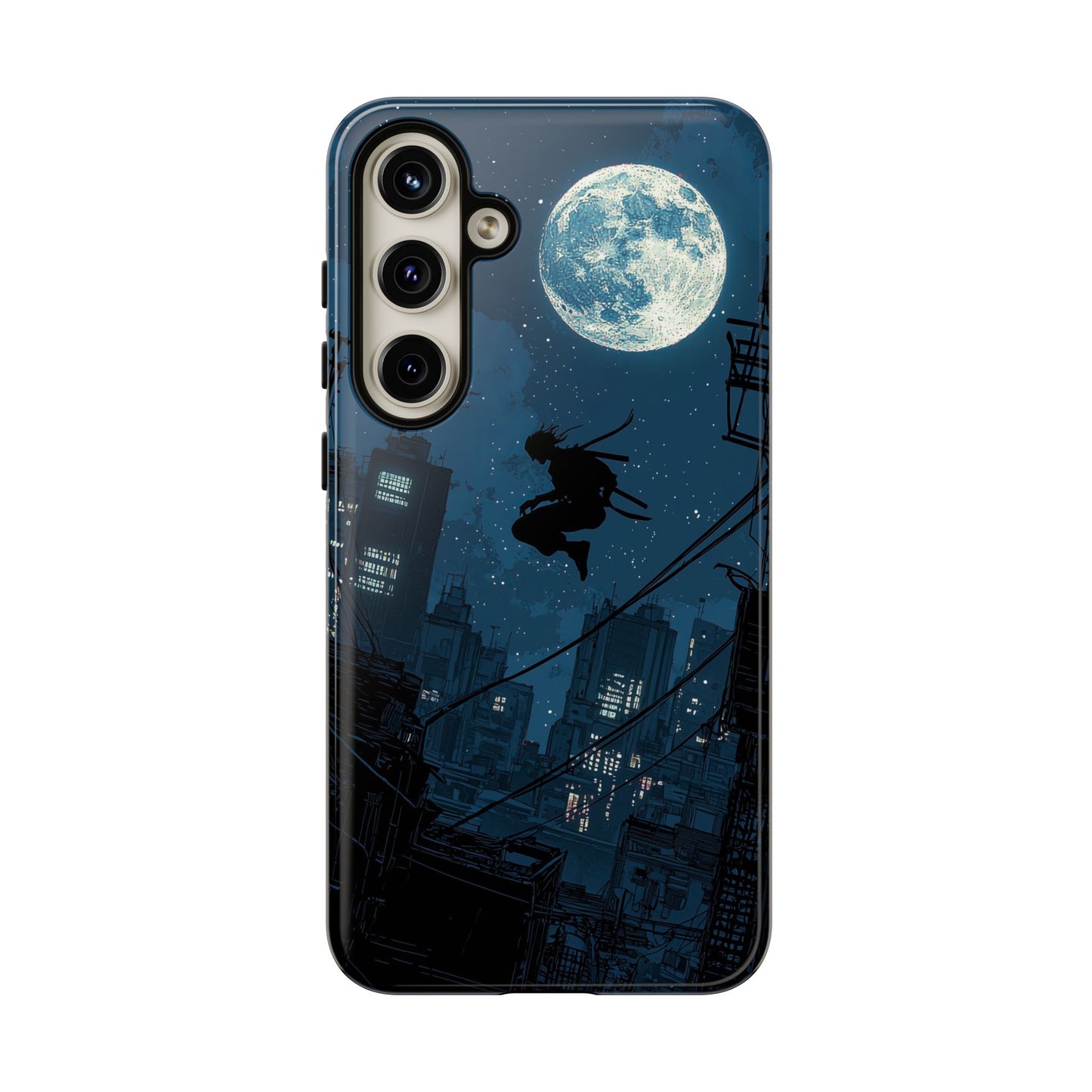 Moonlit Shadows: The Silent Ninja Phone Case for iPhone, Samsung & Pixel