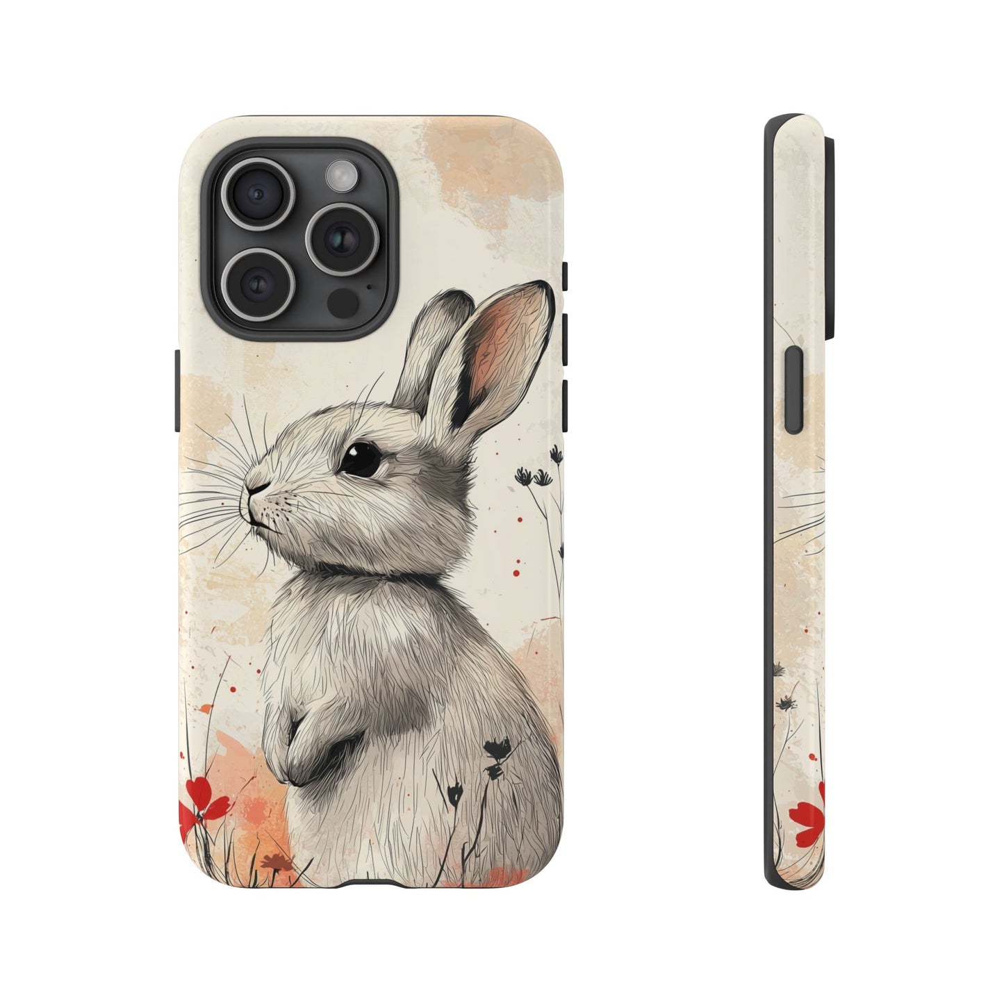 Curious Meadow: Gentle Rabbit Phone Case for iPhone, Samsung & Pixel