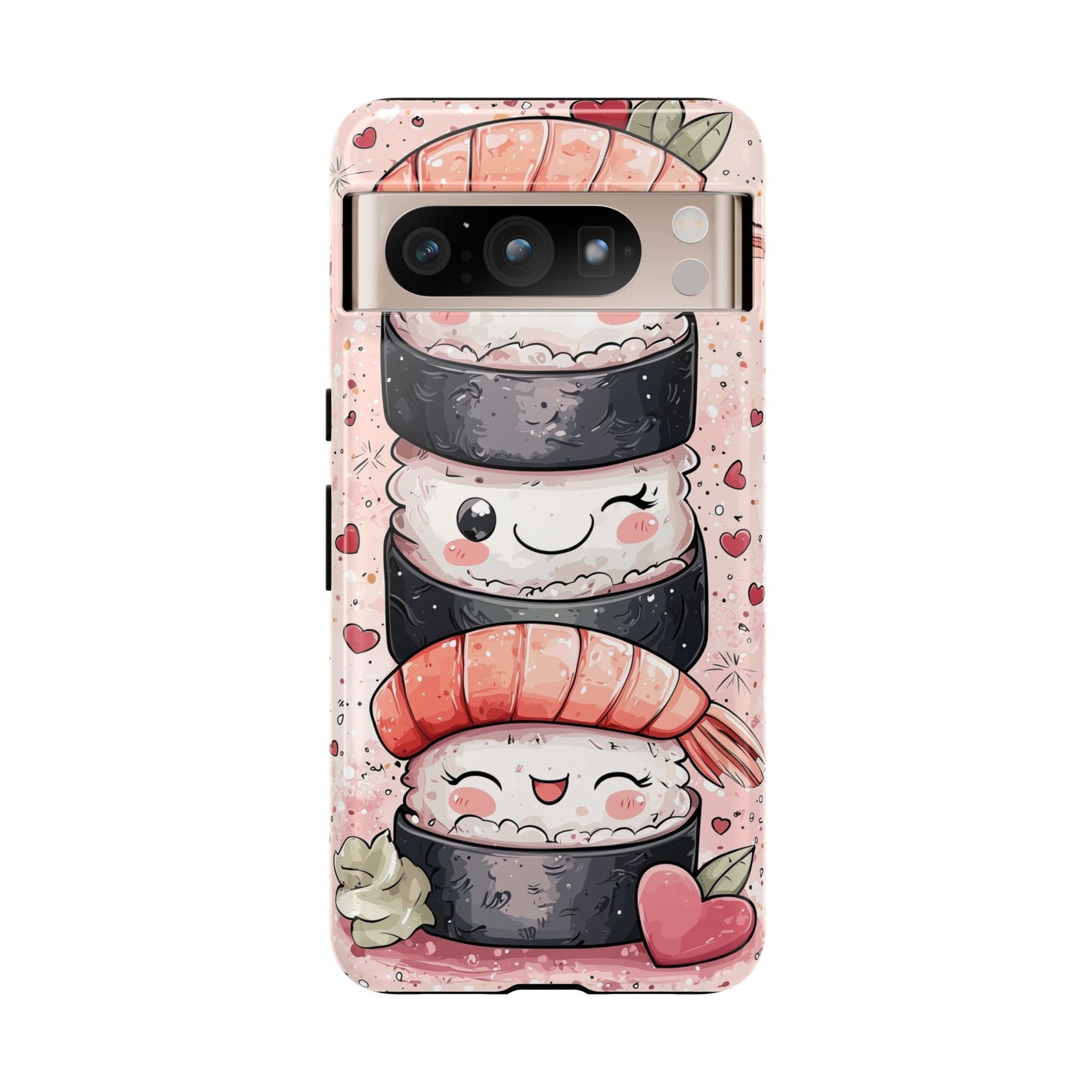 Anime Sushi Stack Phone Case β Cute & Tasty-Inspired Design for iPhone, Samsung, and Google Pixel