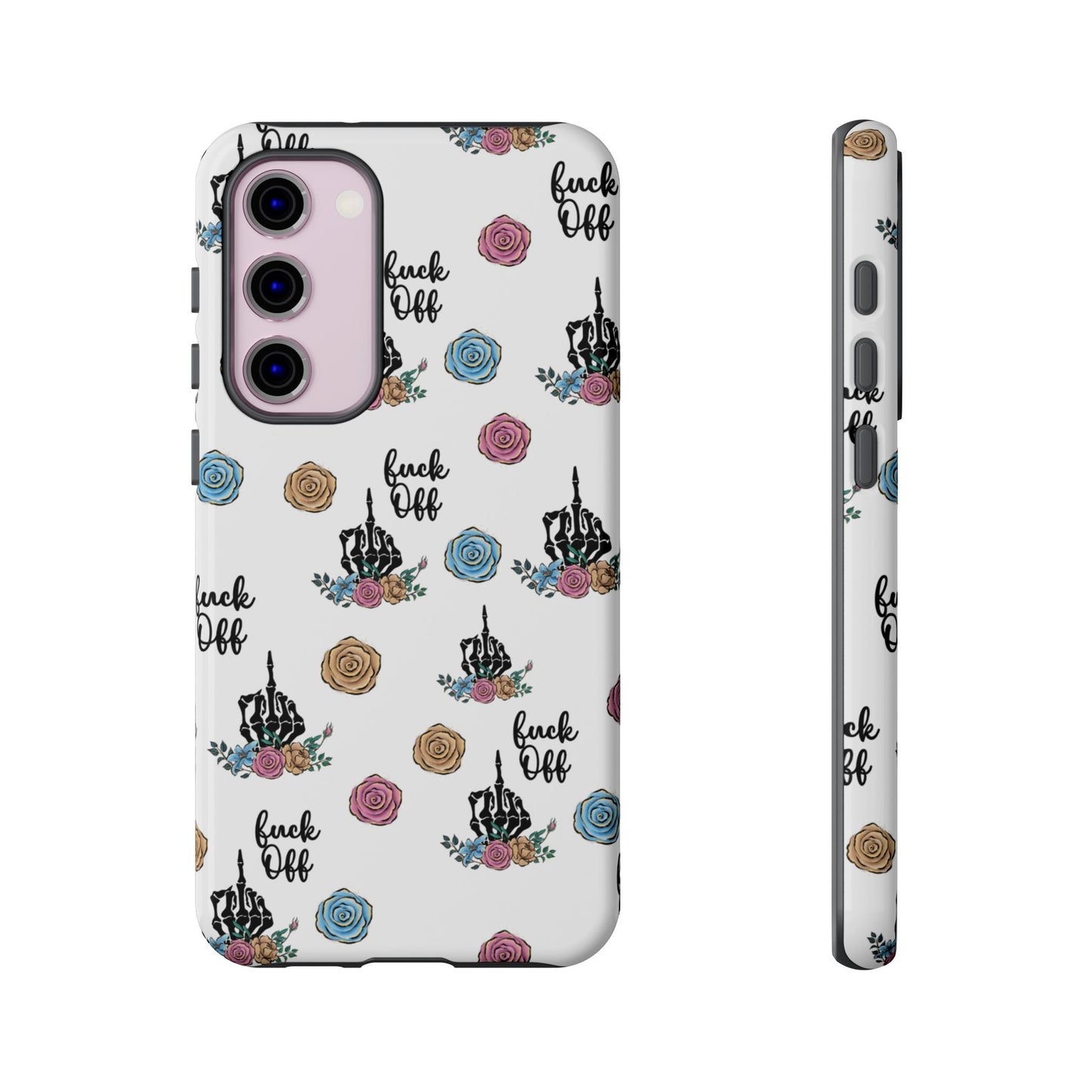 Skeleton Hand Middle Finger Phone Case β Badass Gothic Cover for iPhone, Samsung & Google Pixel