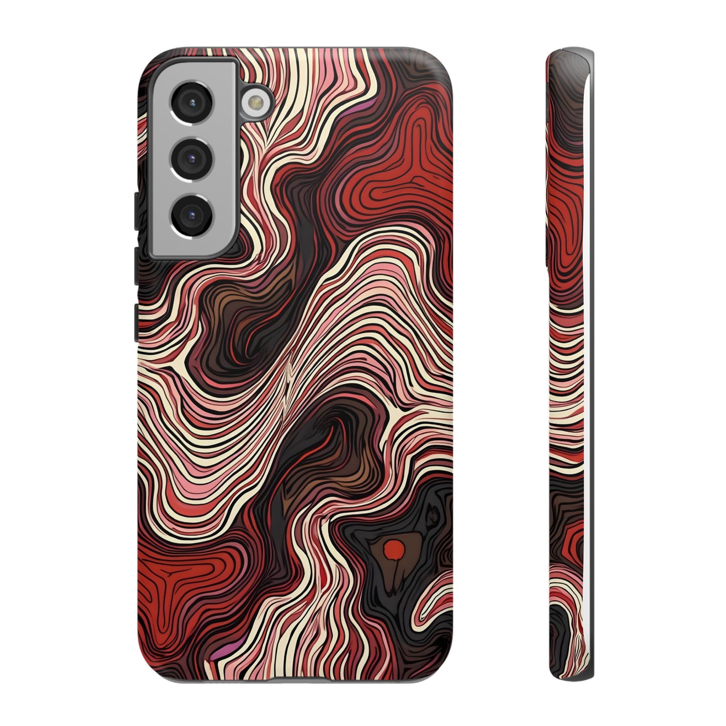 Abstract wavy illusion with swirling lines | Pattern Design