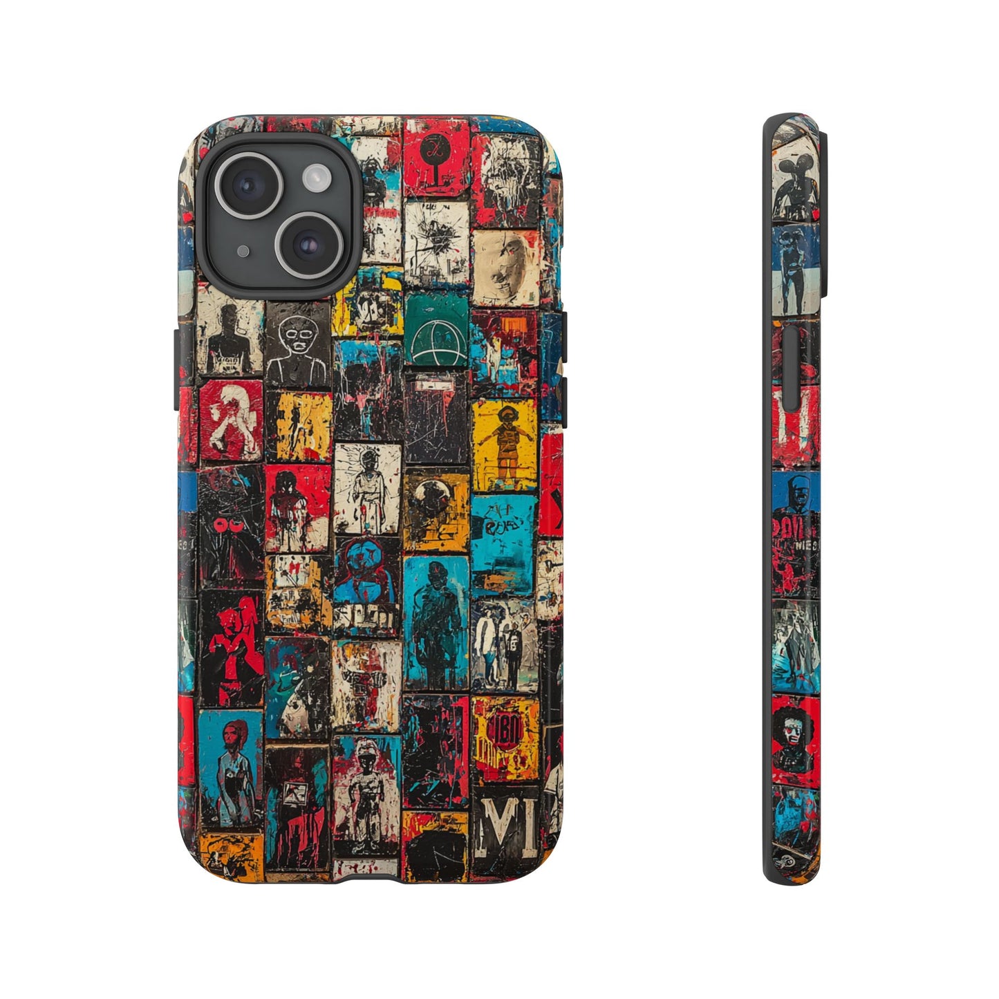 Abstract Art Phone Case – Basquiat-Inspired Phone Cover - iPhone, Samsung & Google Pixel Cover - Artistic Painting Case, Art Lover Gift