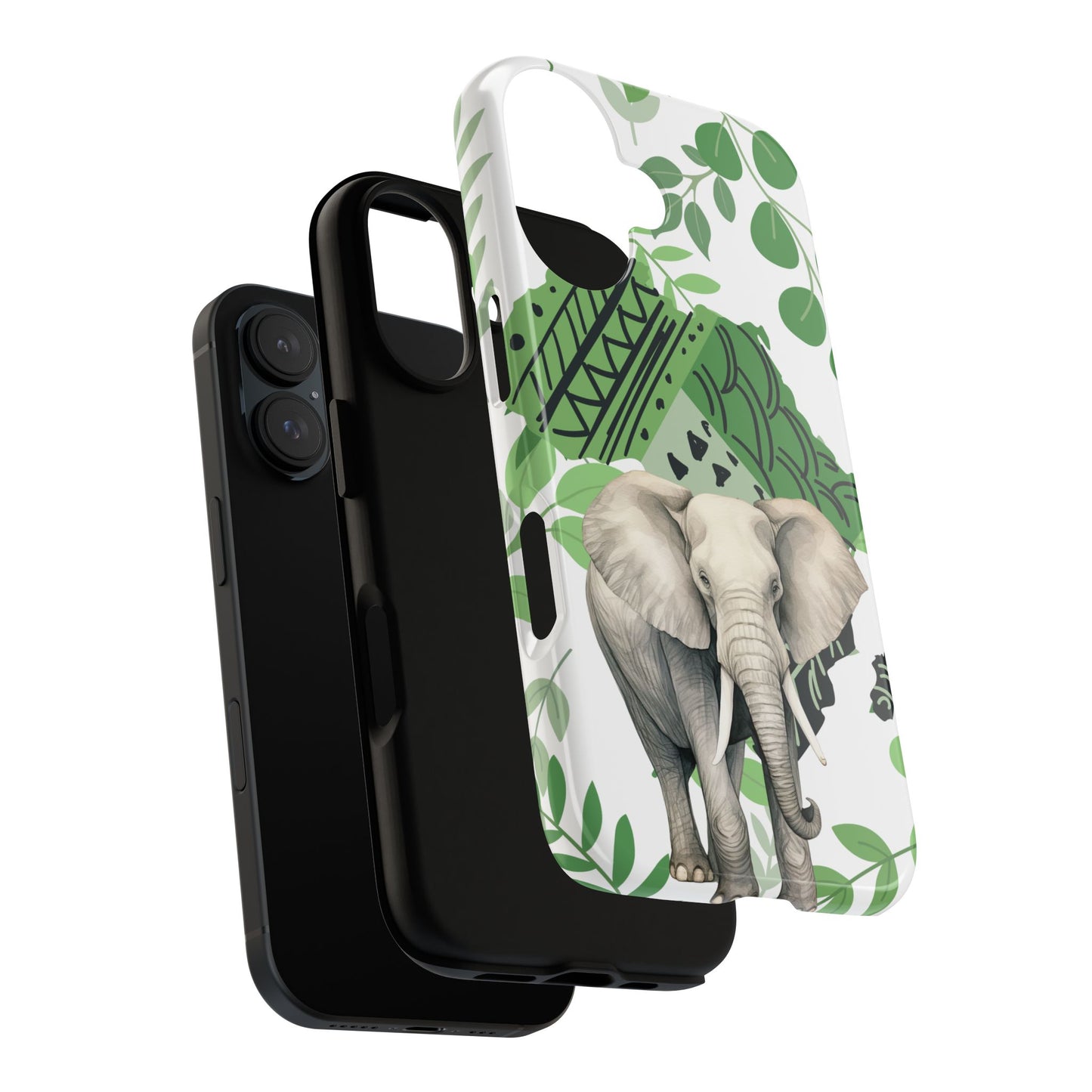 Tropical Elephant Mobile Cover – Nature-Inspired Boho Art
