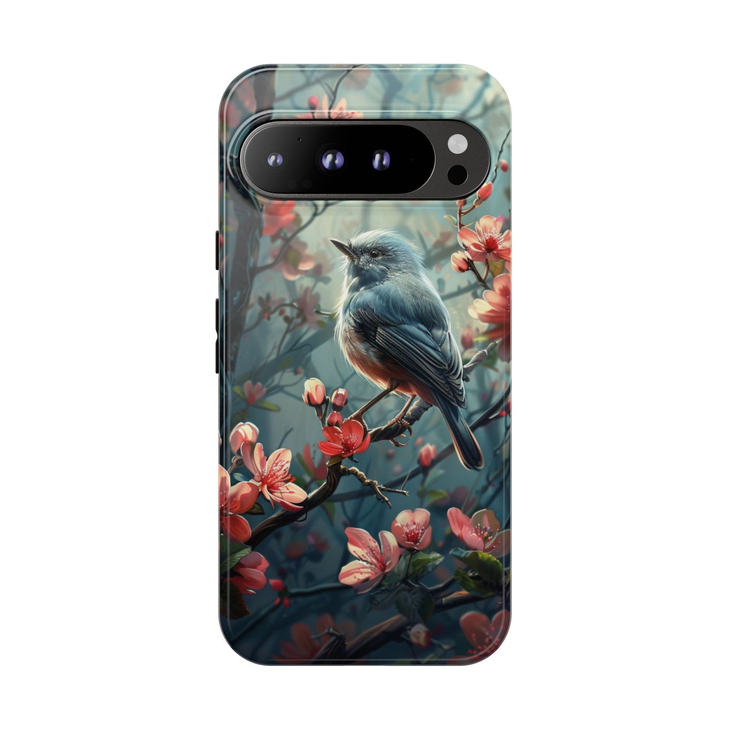 Floral Bird Phone Case β Elegant Nature-Inspired Design for iPhone, Samsung & Google Pixel