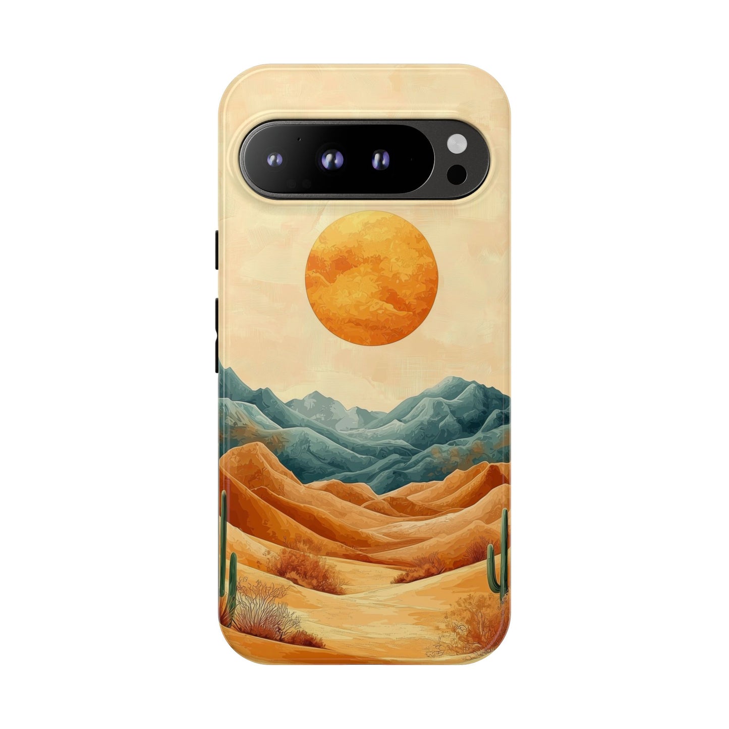 Golden Solstice Desert Boho Phone Case for iPhone, Pixel & Samsung