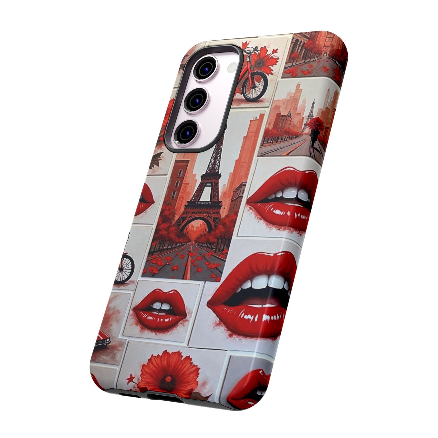 Red Lips & Eiffel Tower Phone Case