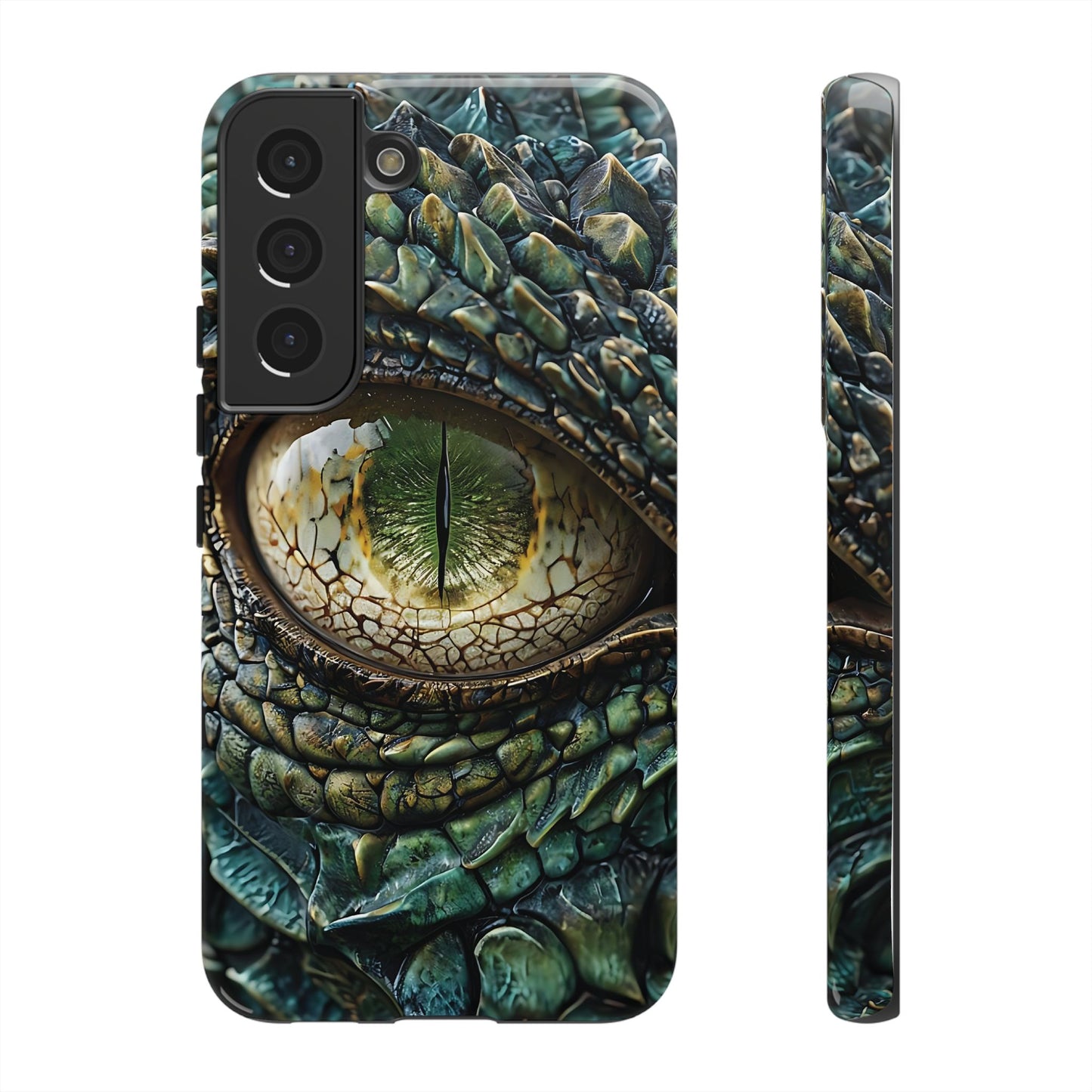A Dragon's Eye With Intricate Scales phone case design.