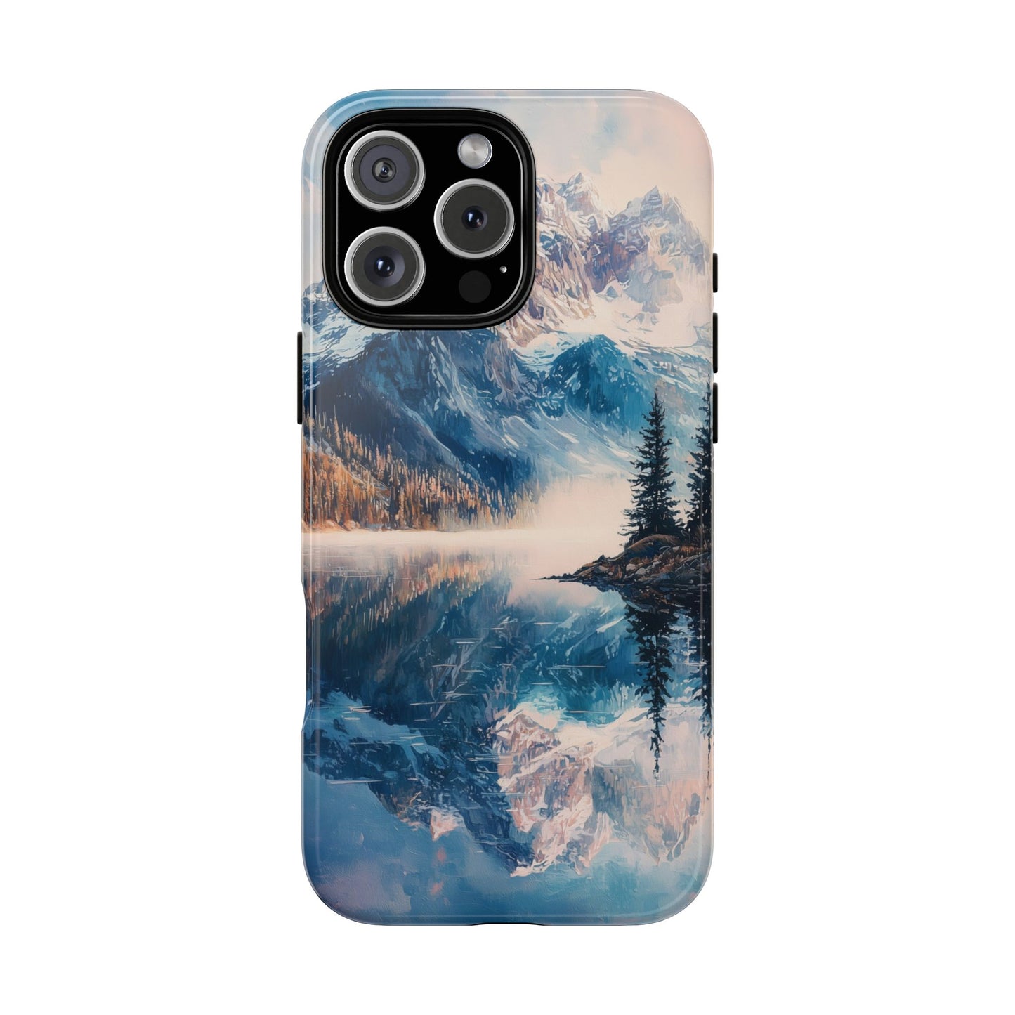 Mountain Lake Reflection Phone Case – Tranquil Nature Vibes for iPhone, Pixel & Samsung