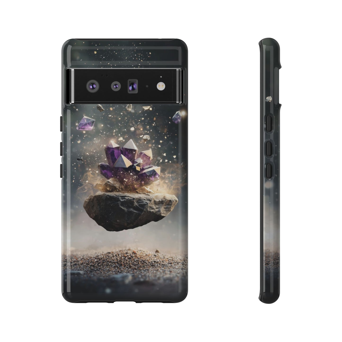 Mystic Amethyst Stones Phone Case for iPhone, Samsung & Google Pixel