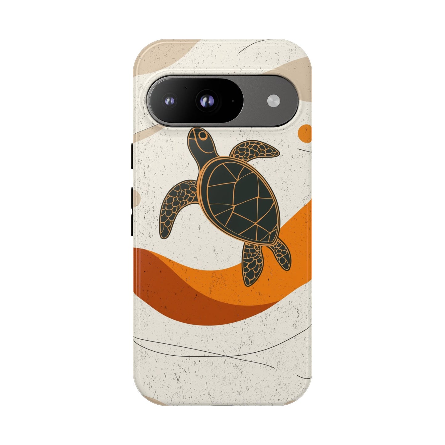 Flow of the Tide: Abstract Turtle Drift Phone Case for iPhone, Samsung & Pixel
