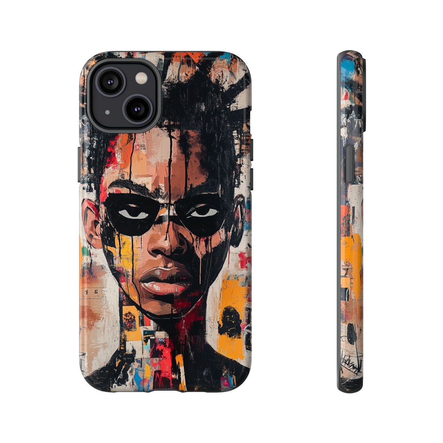 Abstract Graffiti Phone Case – Basquiat Art Inspired - iPhone, Samsung & Google Pixel Cover - Artistic Painting Case, Art Lover Gift