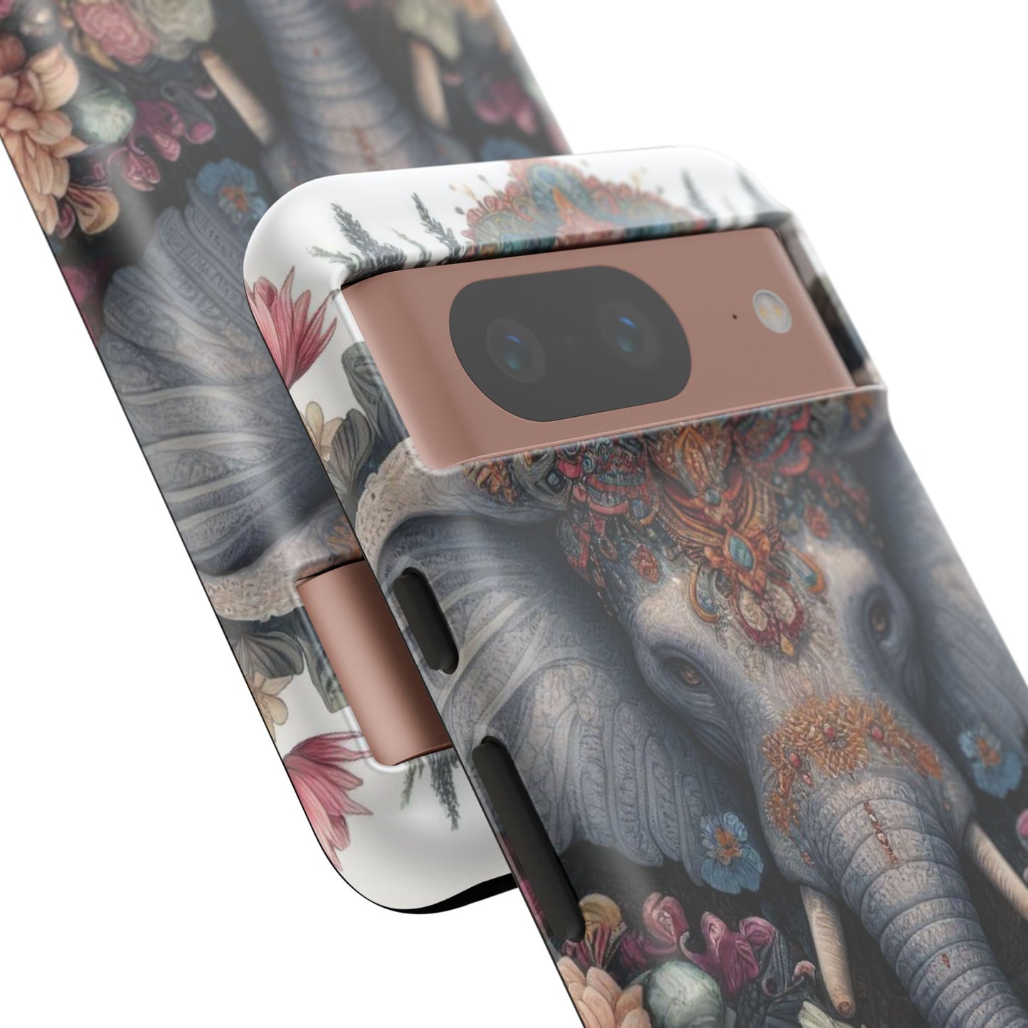 Regal Ornate Elephant Mobile Cover – Majestic Bohemian Art