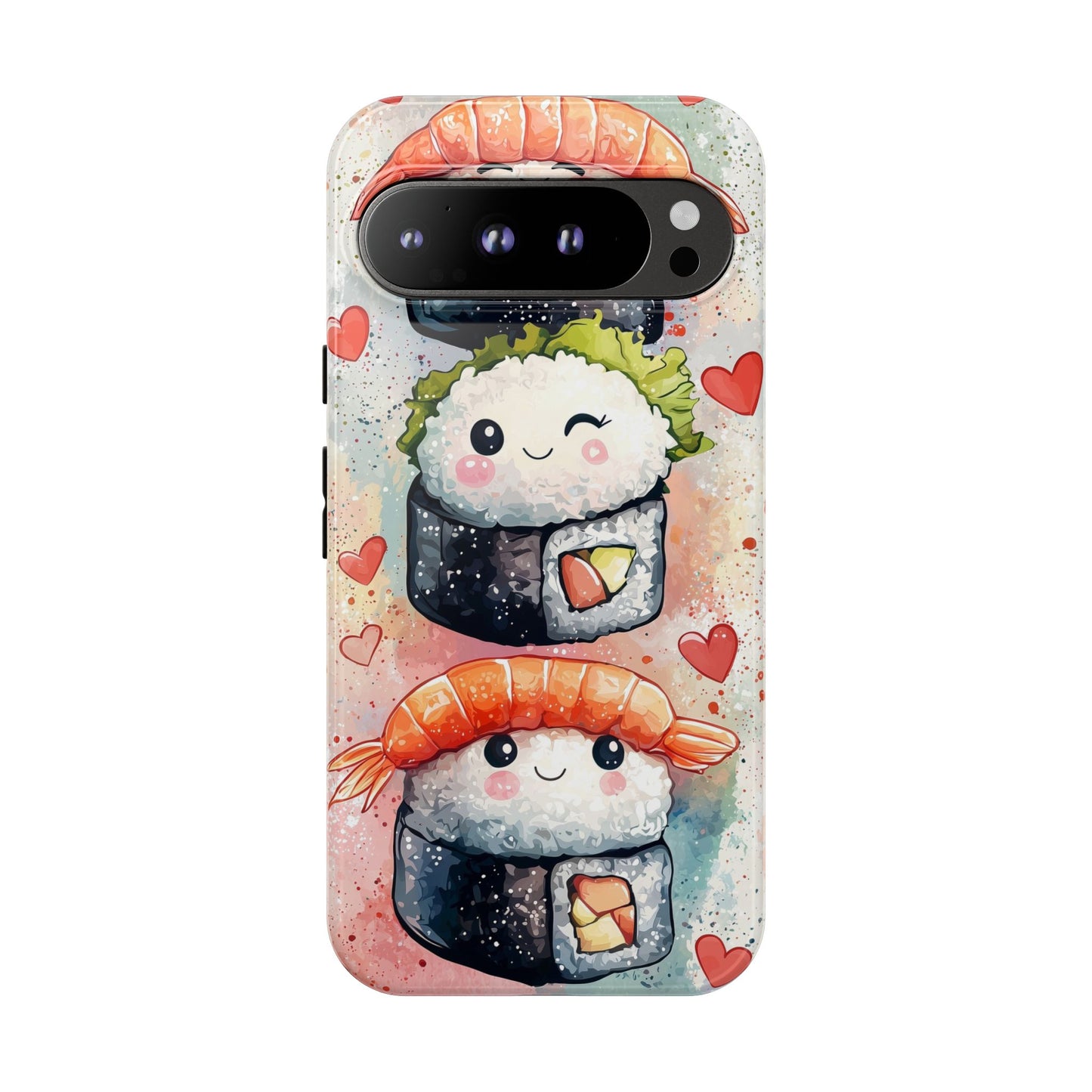 Sweet Sushi Trio - Anime Phone Case Cover for iPhone, Samsung, Google Pixel