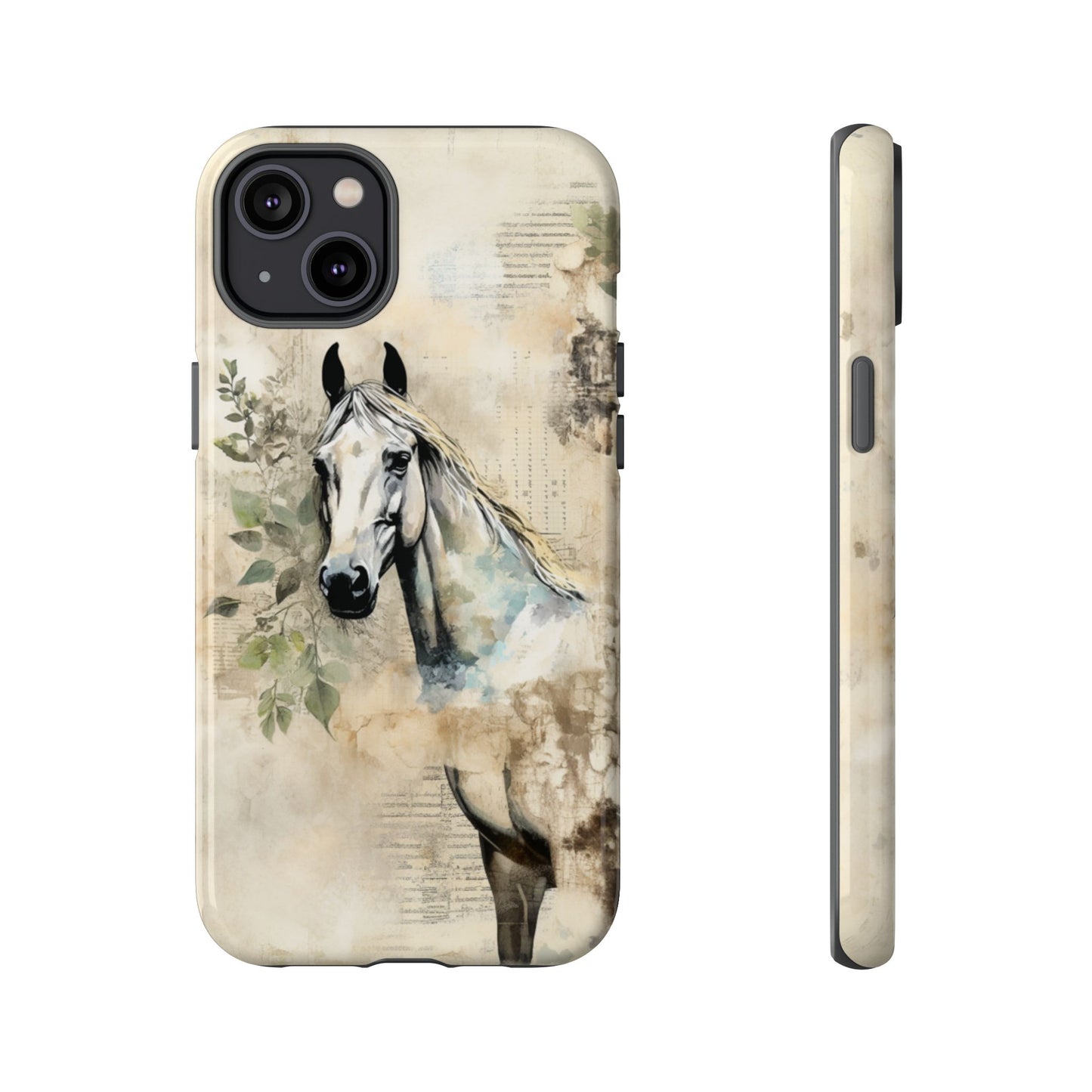 Watercolor Horse Print Phone Case - iPhone, Samsung & Google Pixel Cover - Artistic Equestrian Phone Case, Animal Lover Gift