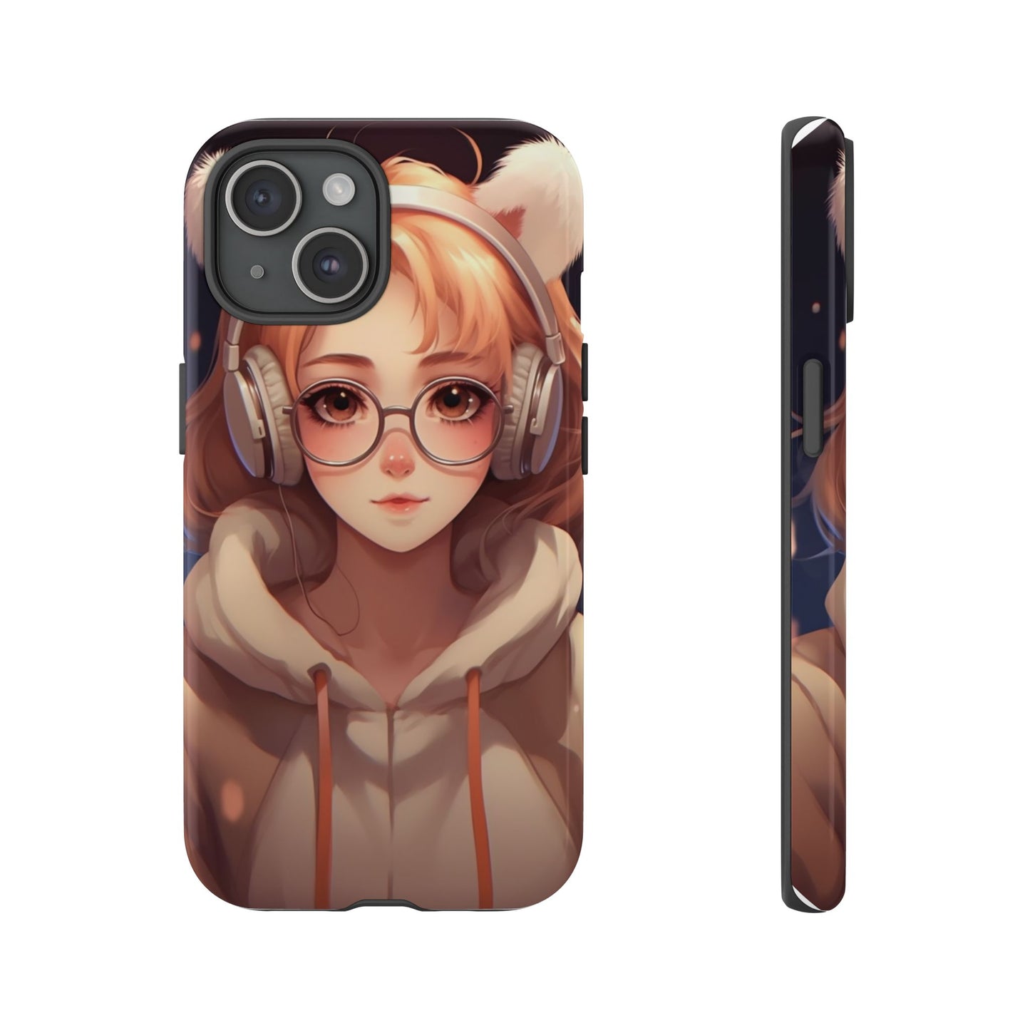 Anime Girl Phone Case - Cute Aesthetic Cover for iPhone, Samsung & Google Pixel, Girly Phone Case, Kawaii Lover Gift