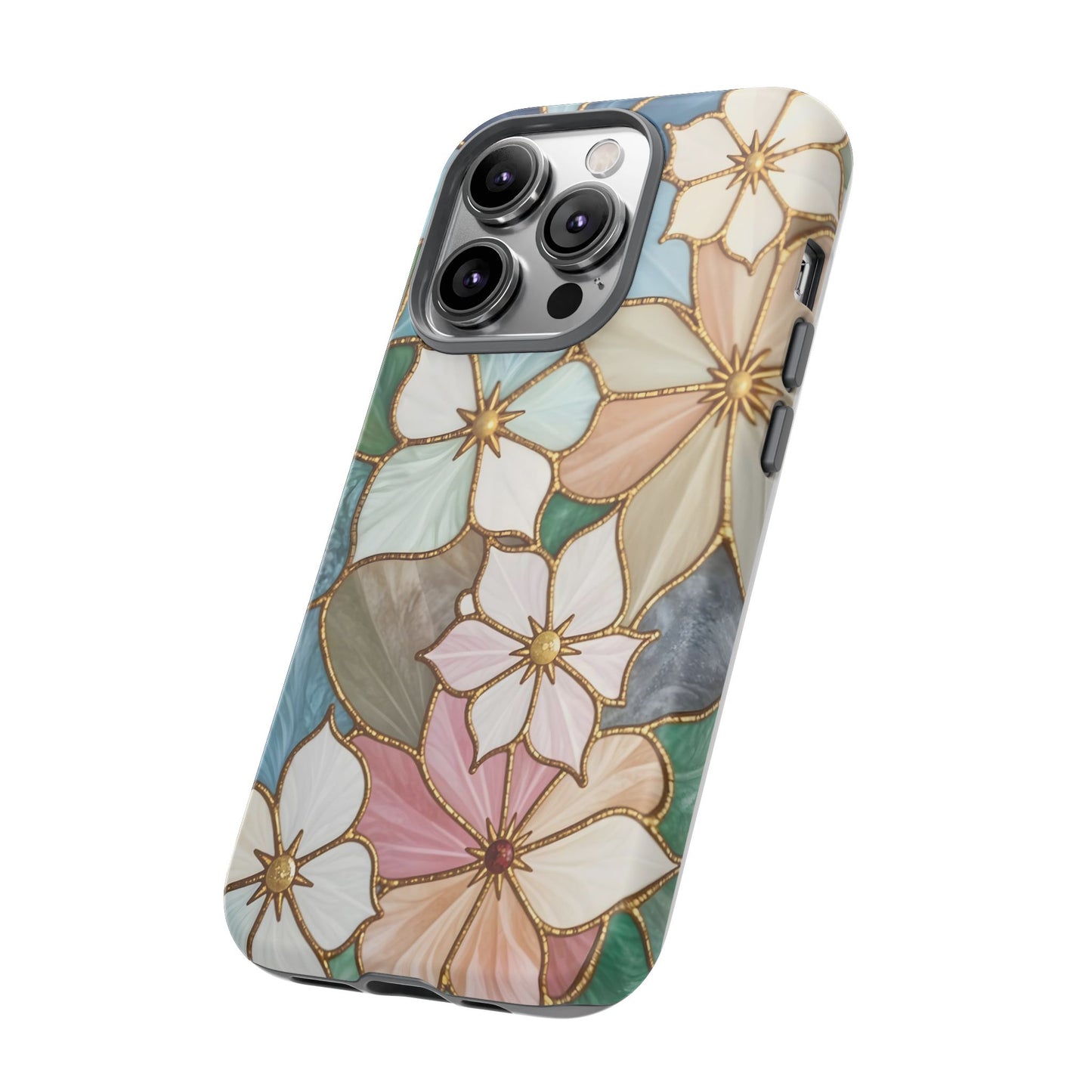 Floral Symphony: Stained Glass Elegance