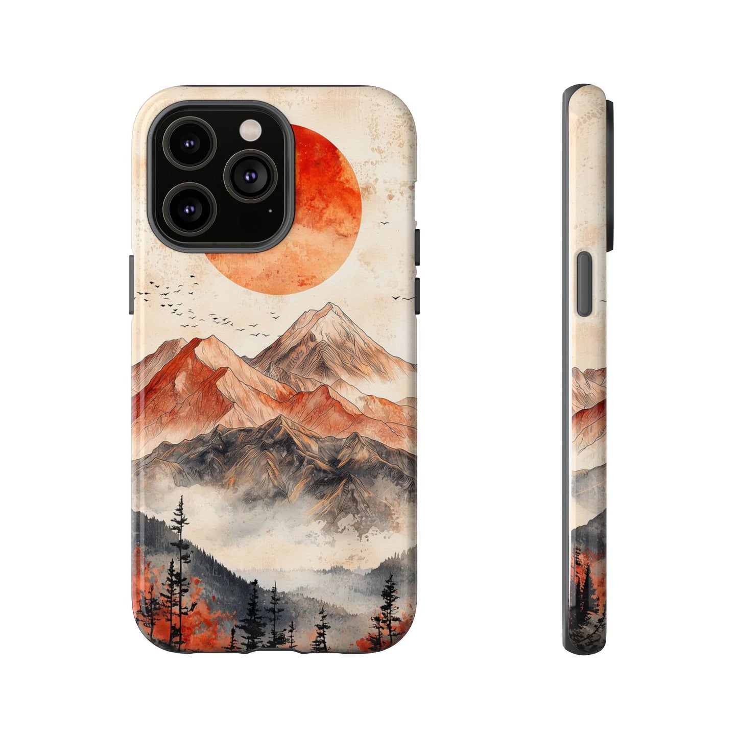 Boho Mountain Sunrise Phone Case for iPhone, Pixel & Samsung
