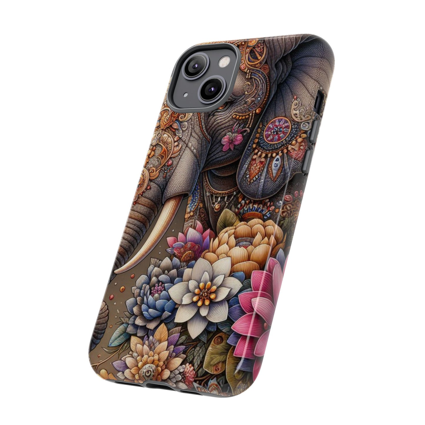 Royal Ornate Elephant Mobile Cover – Luxurious Bohemian Art