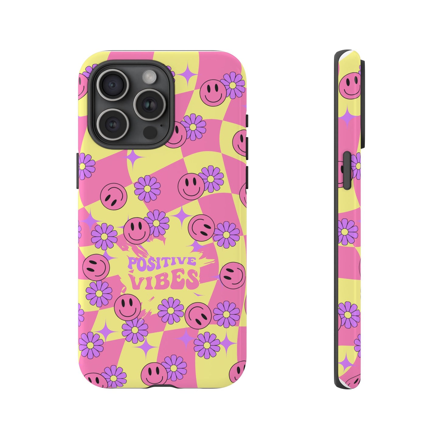 Positive Vibes Phone Case β Aesthetic Motivational Cover for iPhone, Samsung & Google Pixel