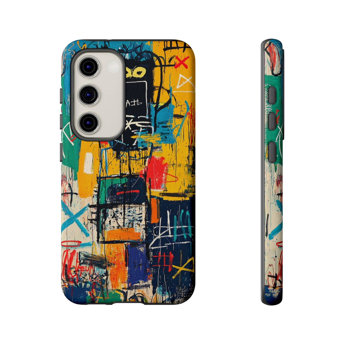 Basquiat Phone Case – Urban Street Art Design - iPhone, Samsung & Google Pixel Cover - Artistic Painting Case, Art Lover Gift