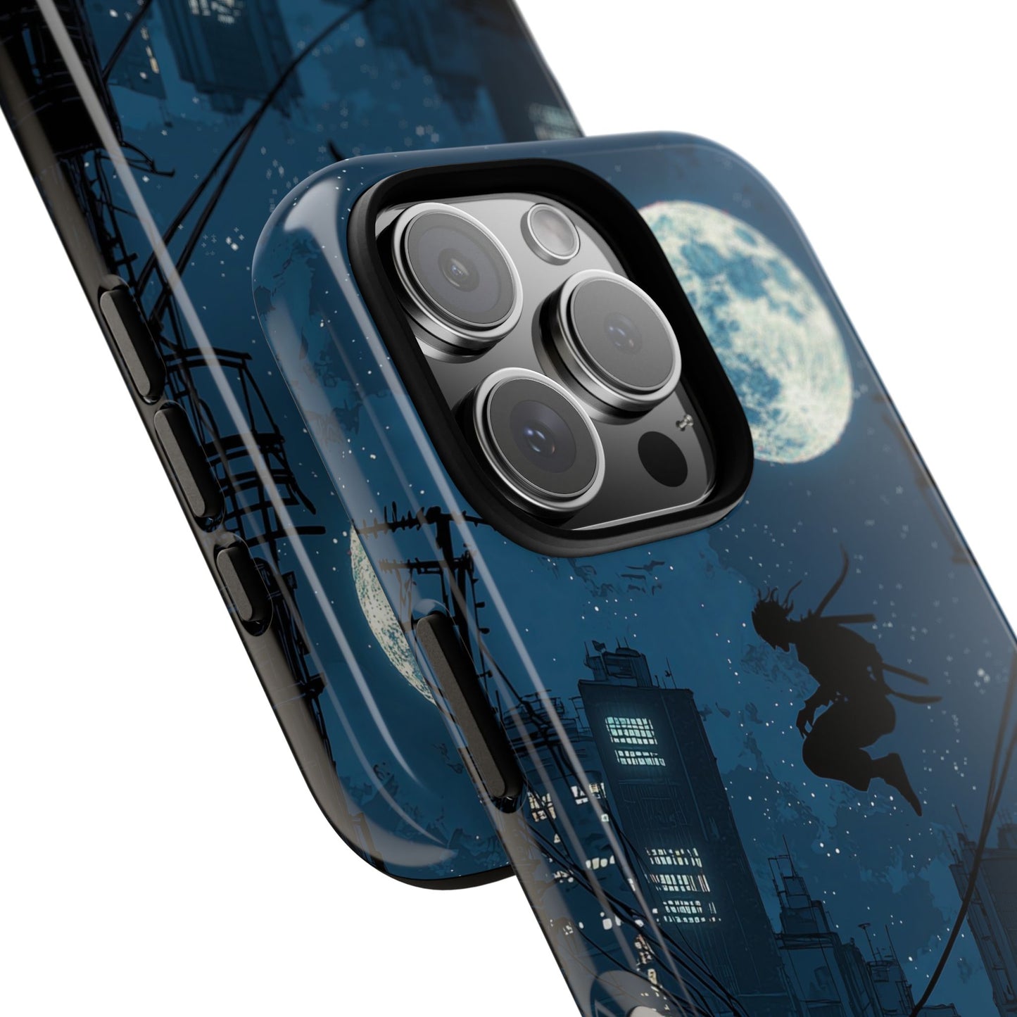 Moonlit Shadows: The Silent Ninja Phone Case for iPhone, Samsung & Pixel