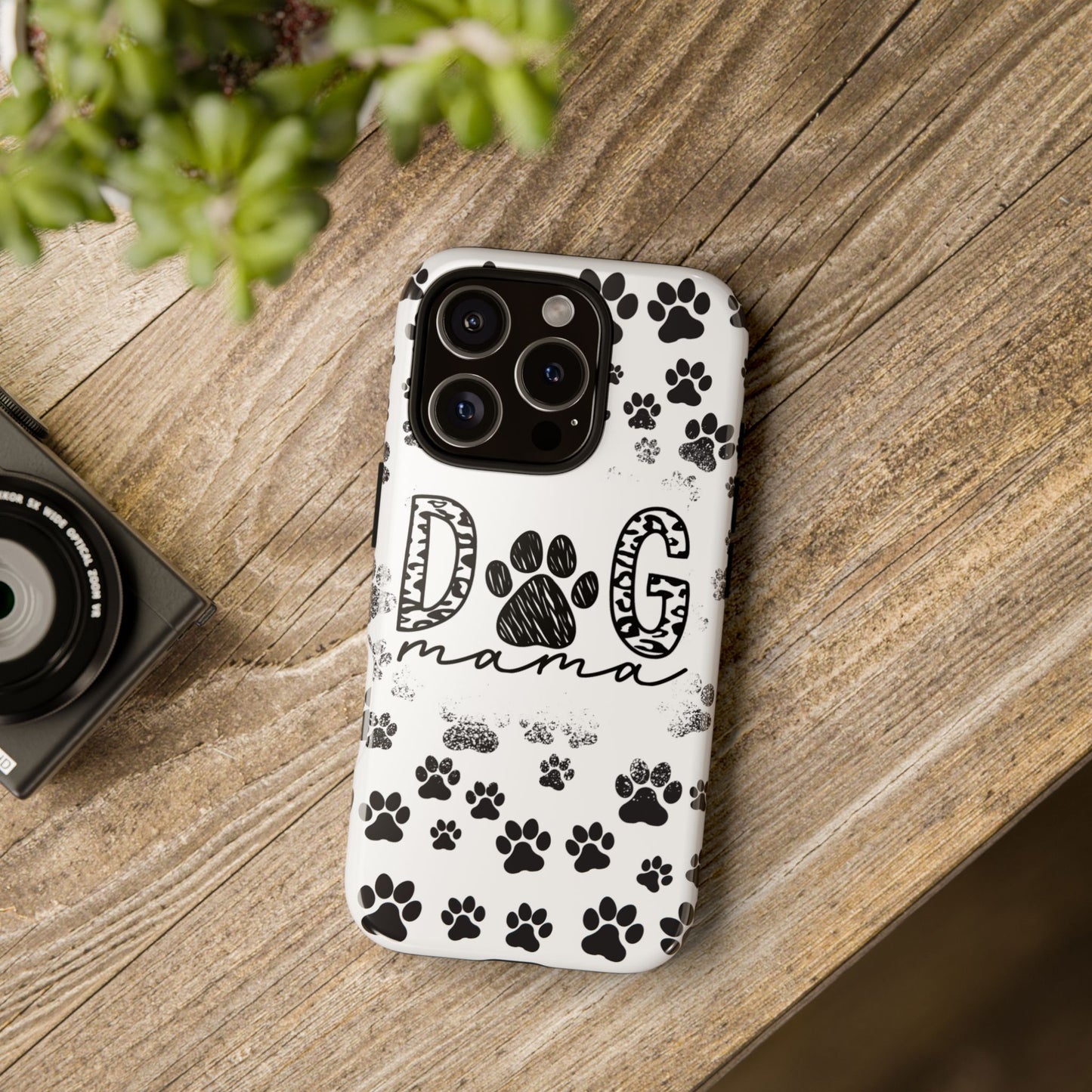 Dog Mama Phone Case for iPhone, Samsung & Google Pixel, Paw Print Phone Cover, Furry Friend Phone Case, Dog Owner/Pat Parents/Dog Mom Gifts