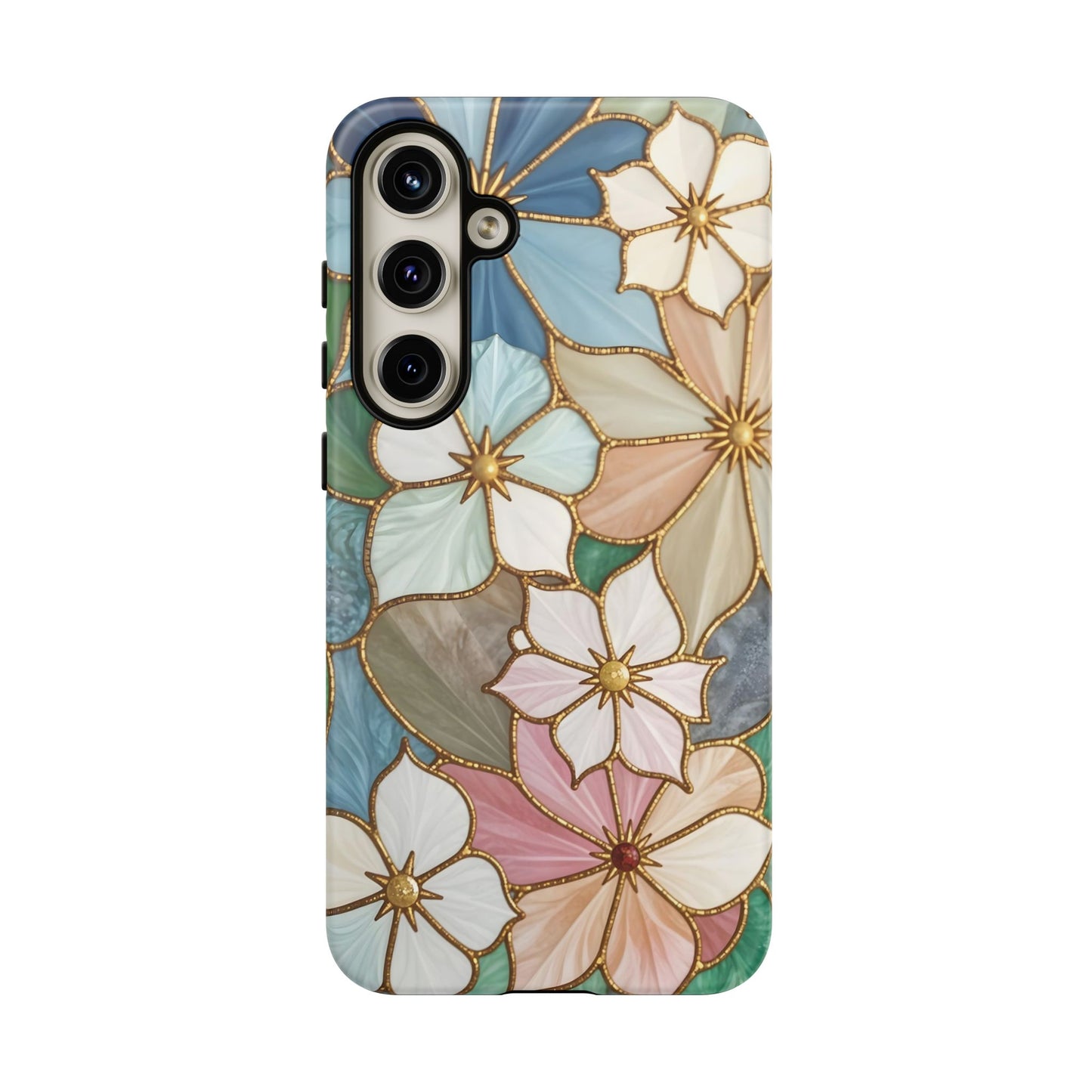 Floral Symphony: Stained Glass Elegance