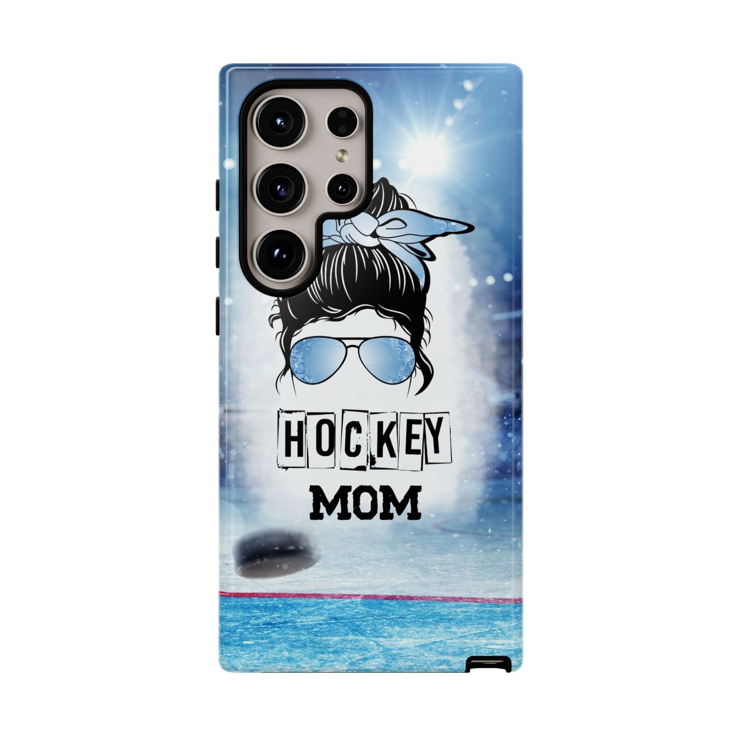 Hockey Mama Phone Case - Protective & Stylish Cover for iPhone, Samsung & Google Pixel, Messy Bun Phone Case, Gift for Game Lover