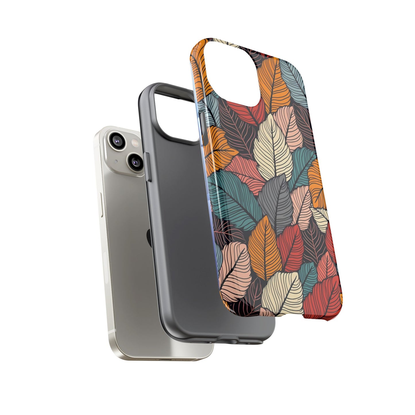 Colorful Abstract Leaves Pattern Design