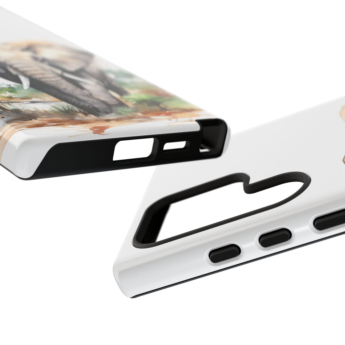 Safari Watercolor Elephant Mobile Cover – Artistic Wildlife Design