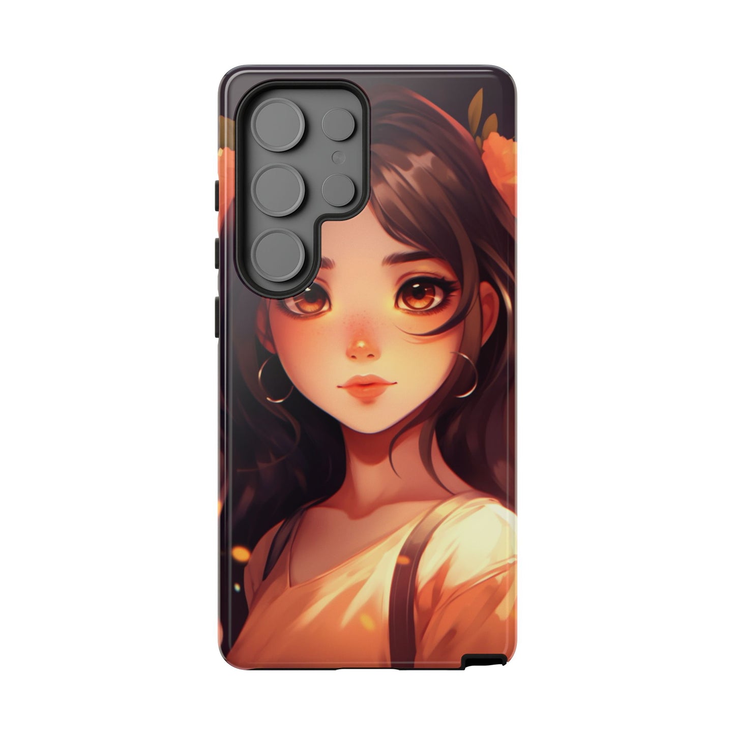 Anime Girl Phone Case - Cute Aesthetic Cover for iPhone, Samsung & Google Pixel, Kawaii Phone Case, Girly Phone Case, Anime Lover Gift