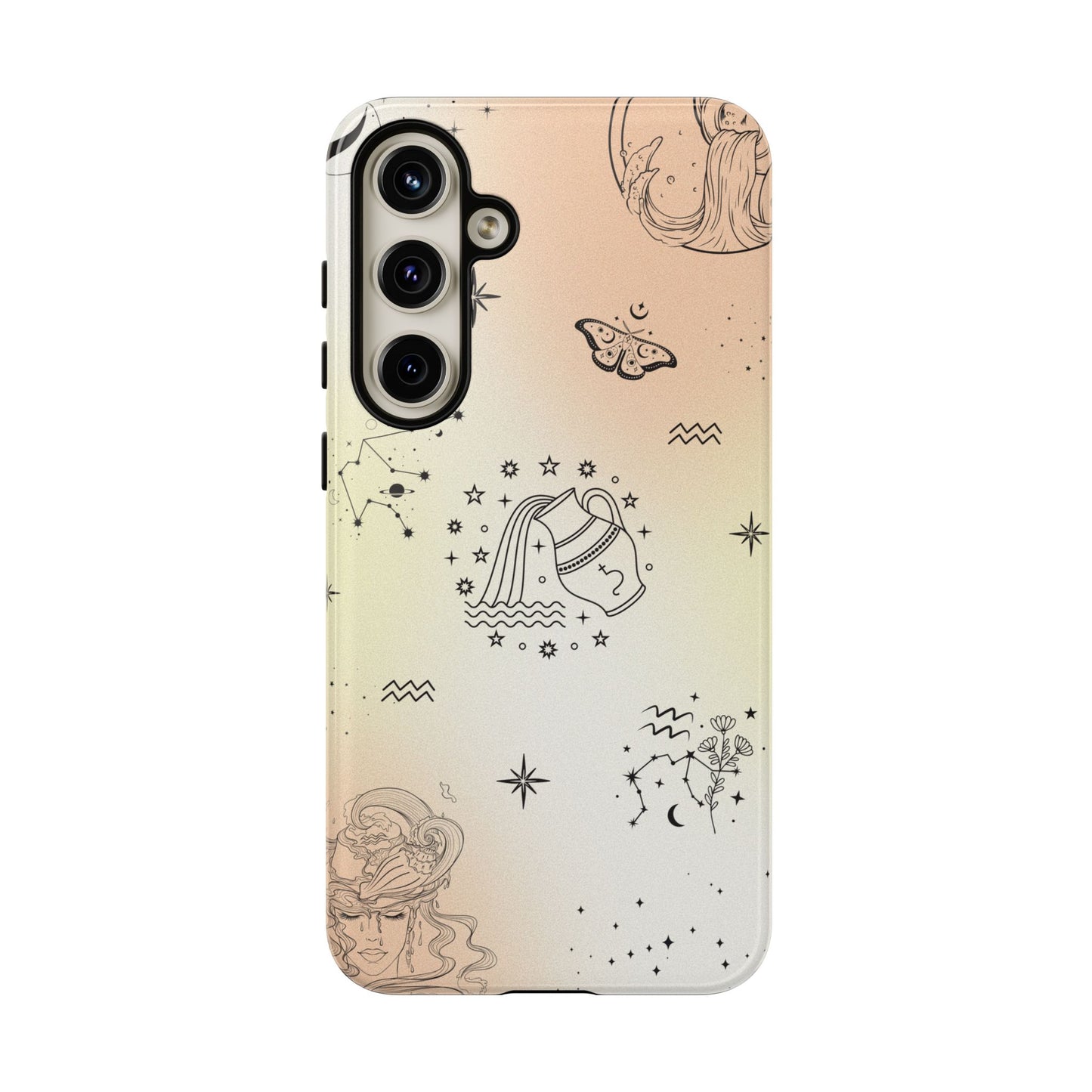 Aquarius Zodiac Sign Phone Case β Futuristic & Unique Design for iPhone, Samsung & Google Pixel