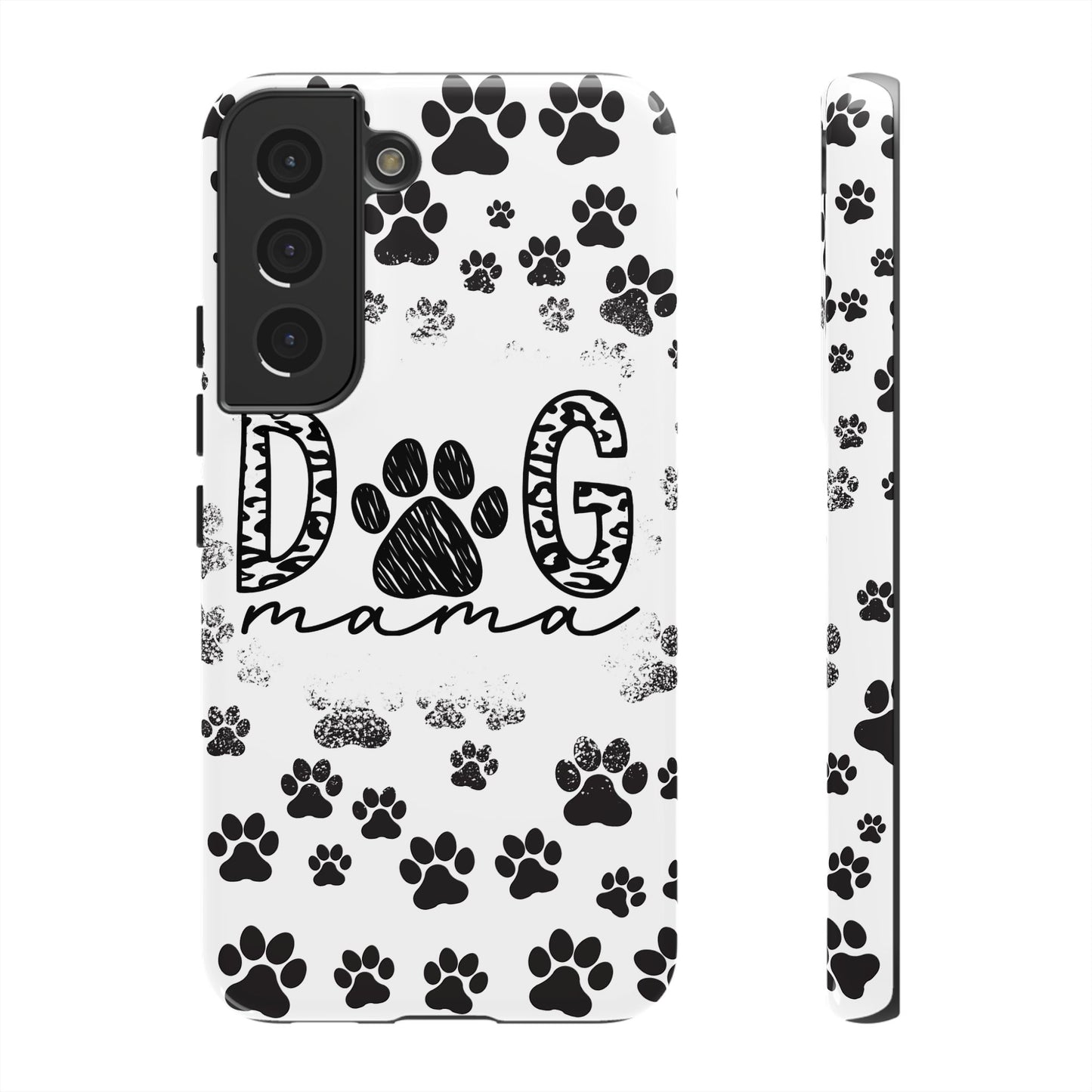 Dog Mama Phone Case for iPhone, Samsung & Google Pixel, Paw Print Phone Cover, Furry Friend Phone Case, Dog Owner/Pat Parents/Dog Mom Gifts