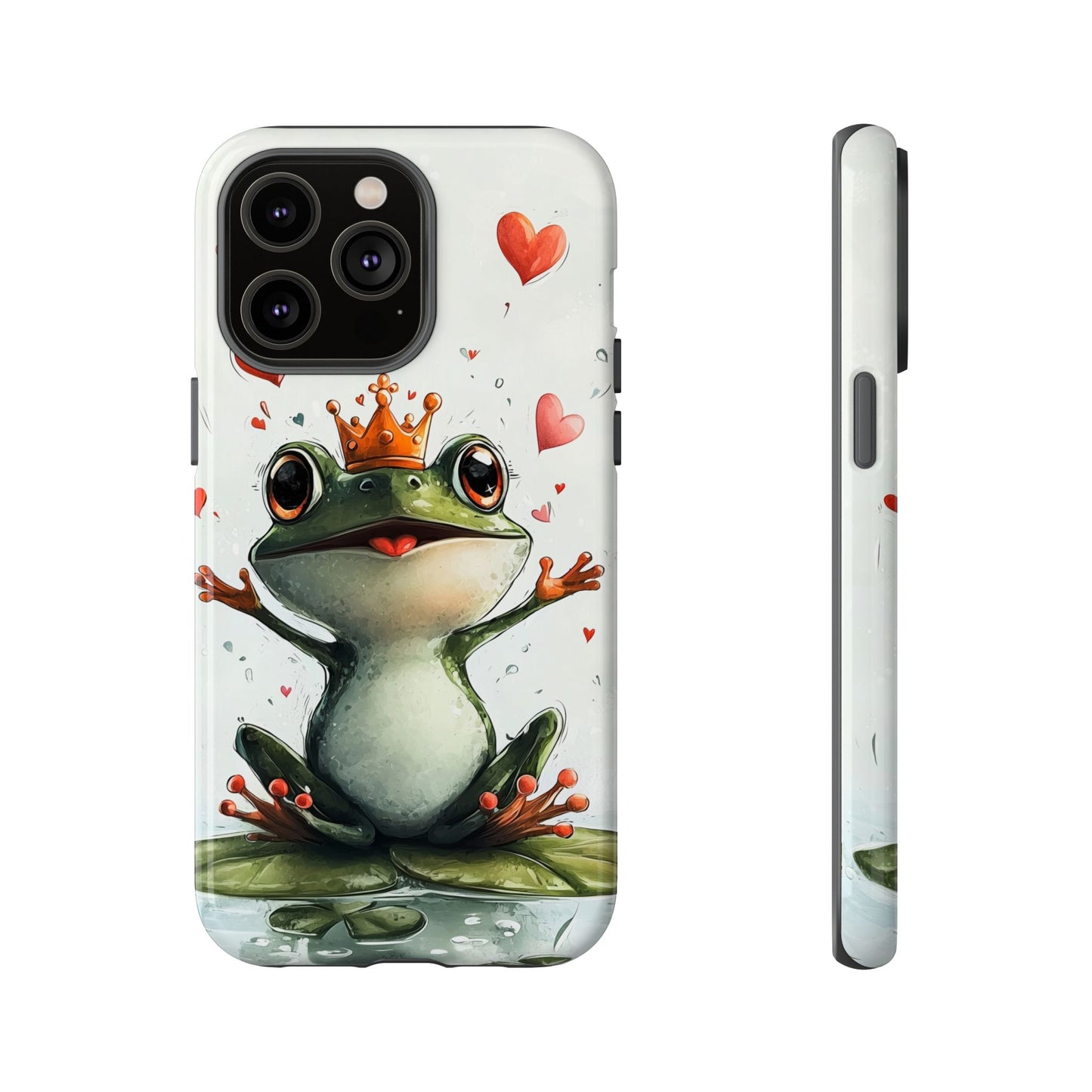 Happy Frog King Phone Case β Cute Anime Aesthetic for iPhone, Google Pixel & Samsung