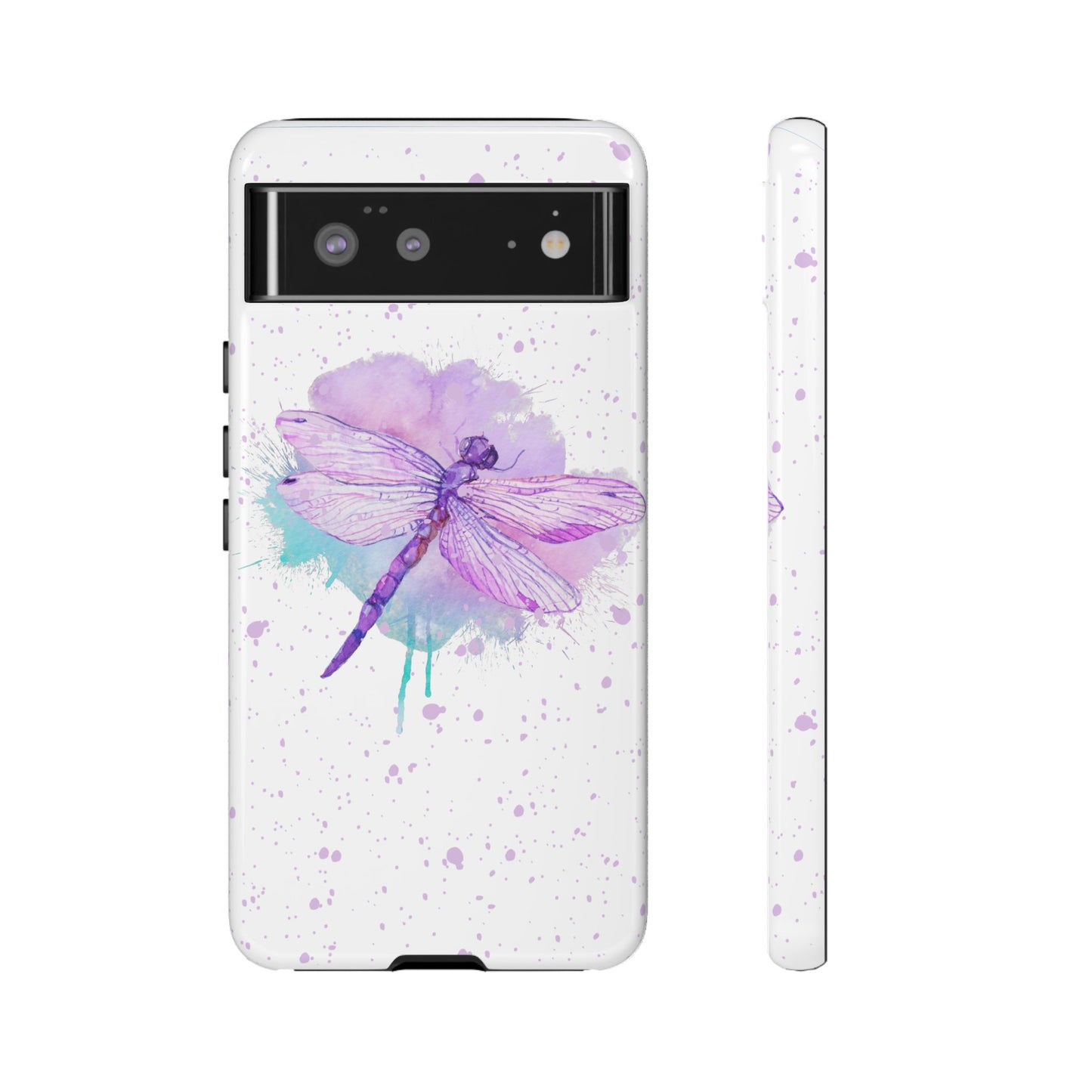 Watercolor Dragonfly Print Phone Case - iPhone, Samsung & Google Pixel Cover - Artistic Phone Case, Insect Lover Gift