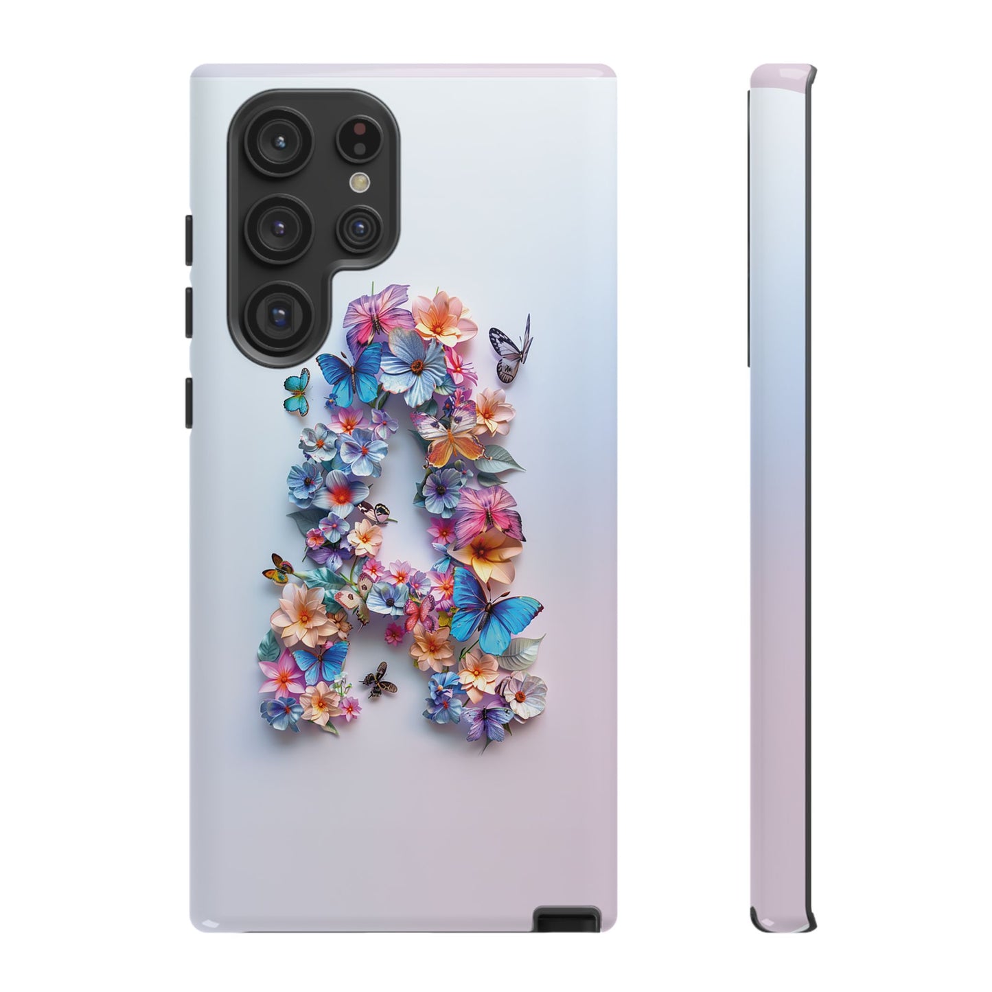 Floral Letter A Phone Case β Personalized Aesthetic Cover for iPhone, Samsung & Google Pixel