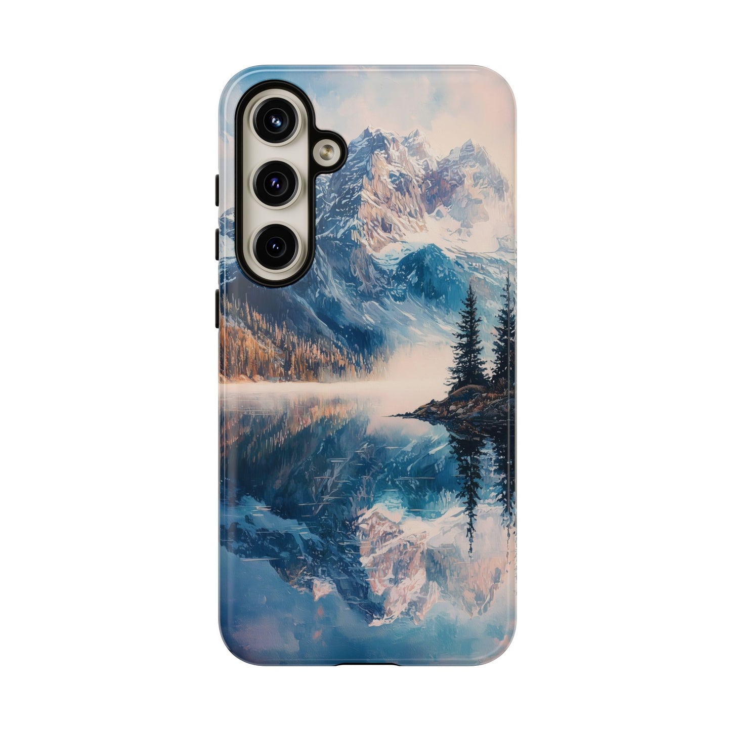 Mountain Lake Reflection Phone Case – Tranquil Nature Vibes for iPhone, Pixel & Samsung