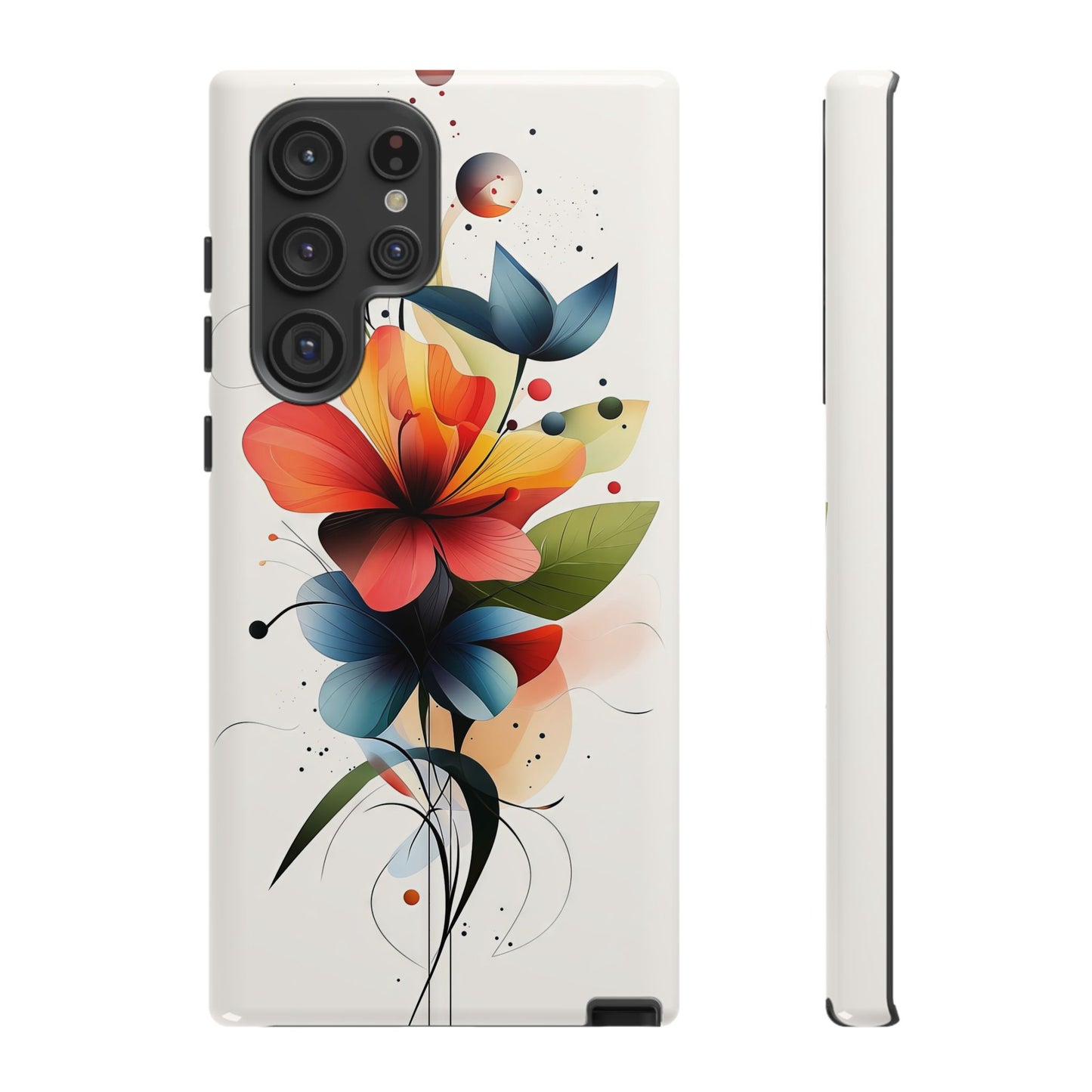 Vibrant Bloom – Modern Floral Art Phone Case for iPhone, Pixel & Samsung