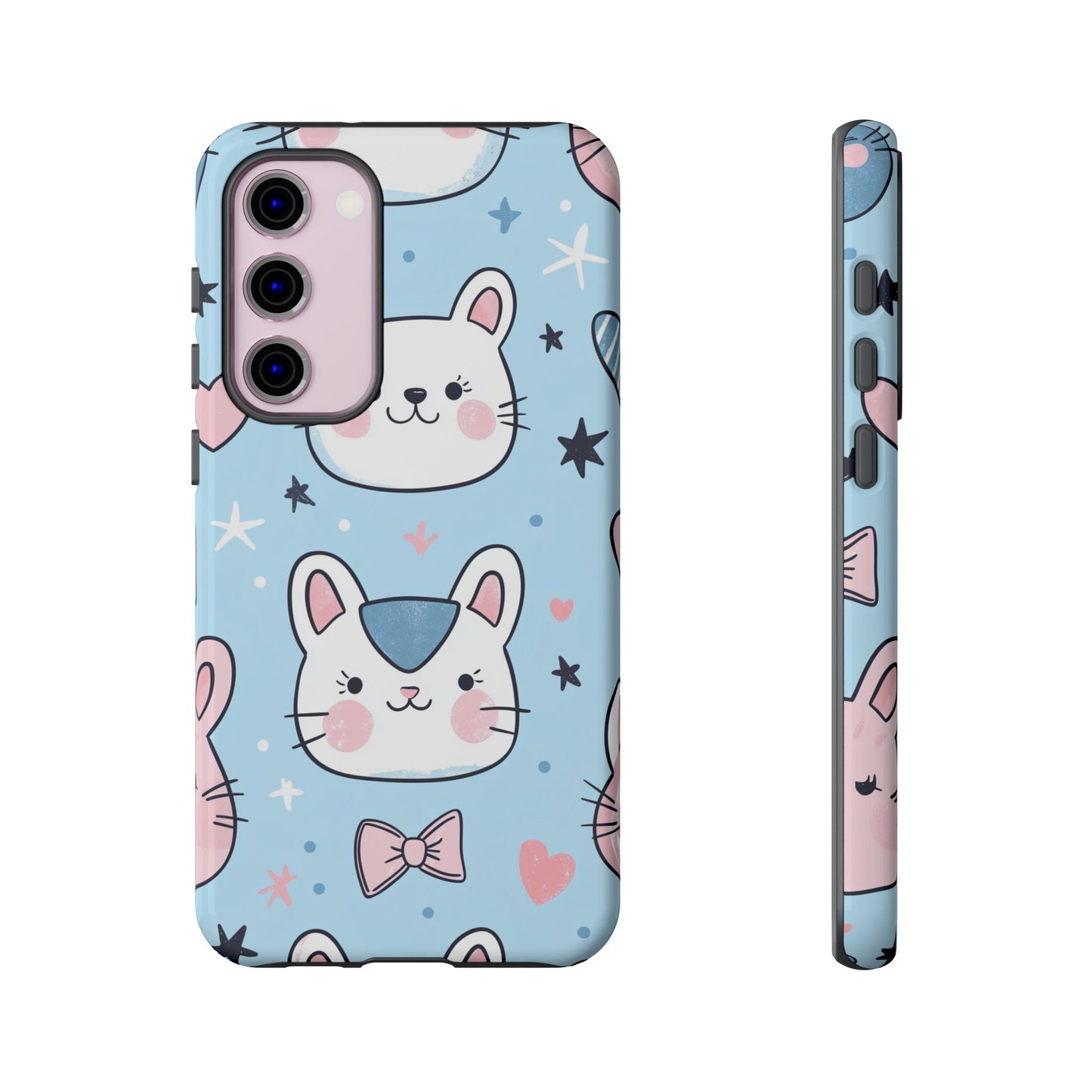 Kawaii Kitty Love Anime Phone Case for iPhone, Samsung, Google Pixel