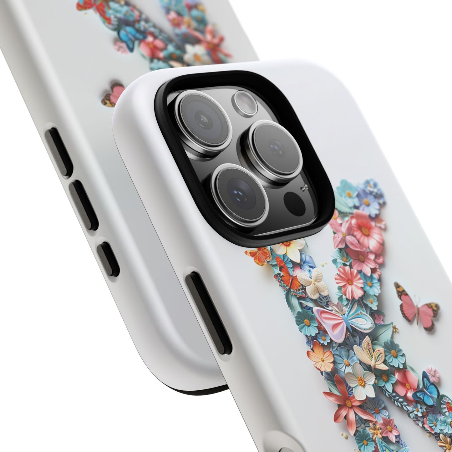 Floral Letter K Phone Case β Personalized Aesthetic Cover for iPhone, Samsung & Google Pixel