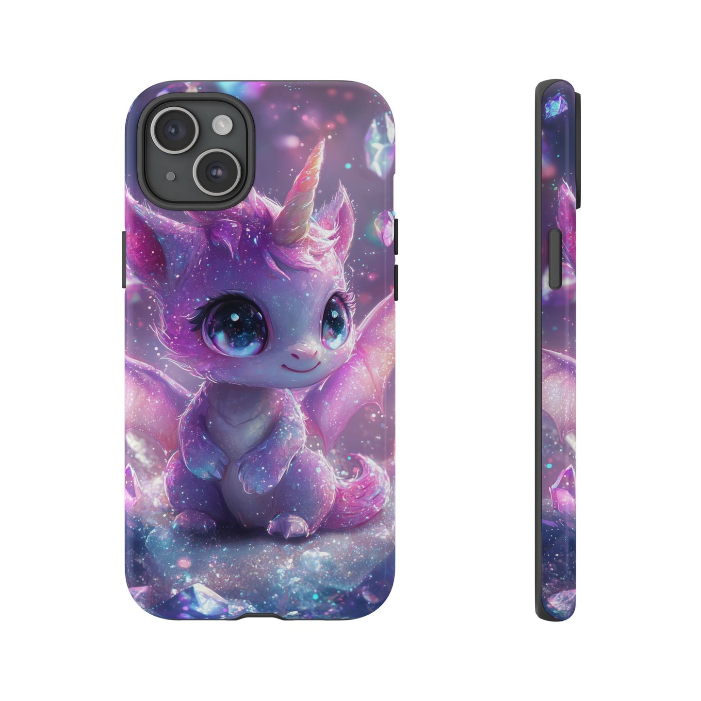 Mystic Crystal Unicorn-Dragon Phone Case for iPhone, Samsung, Google Pixel