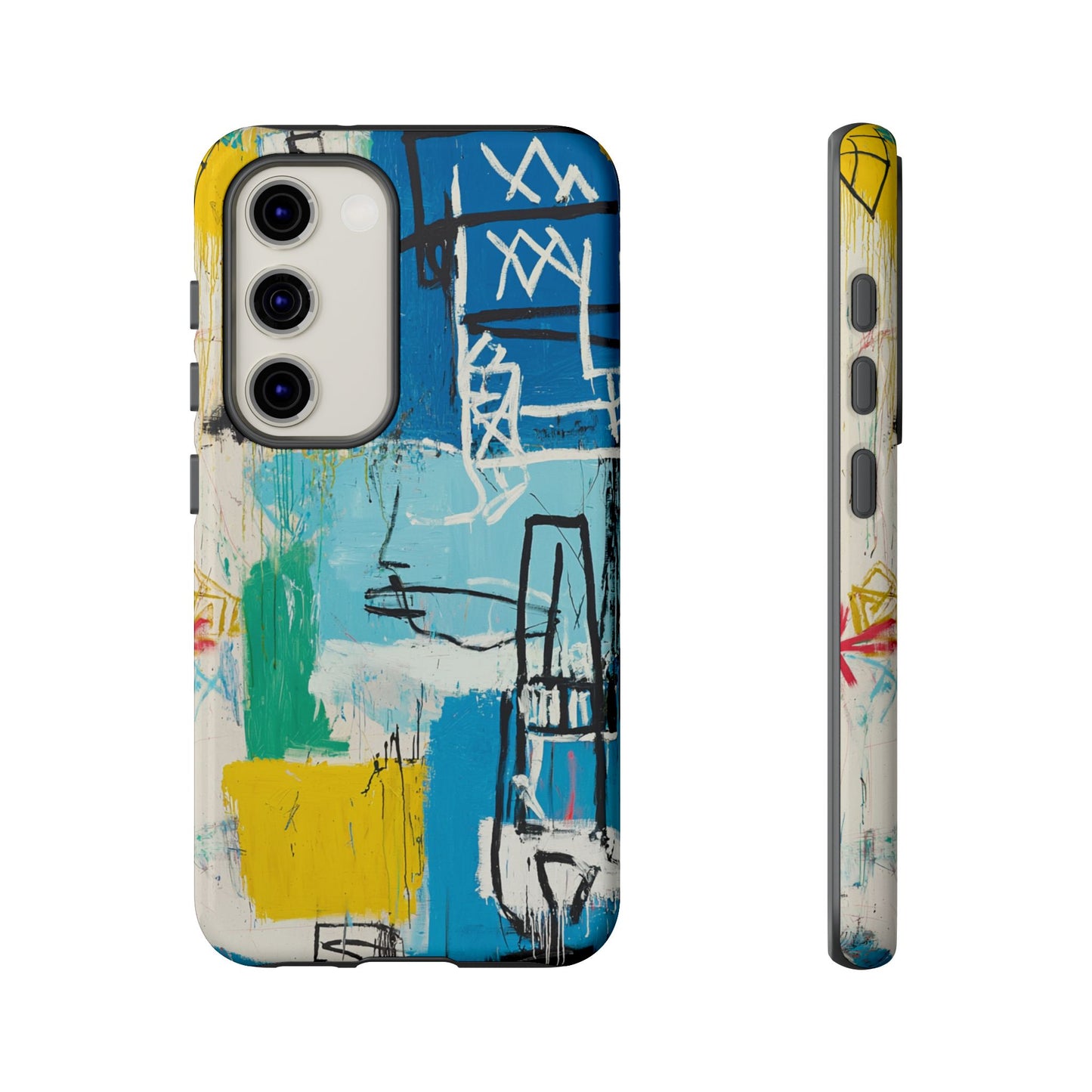 Artistic Phone Case – Jean-Michel Basquiat Graffiti Art - iPhone, Samsung & Google Pixel Cover - Artistic Painting Case, Art Lover Gift