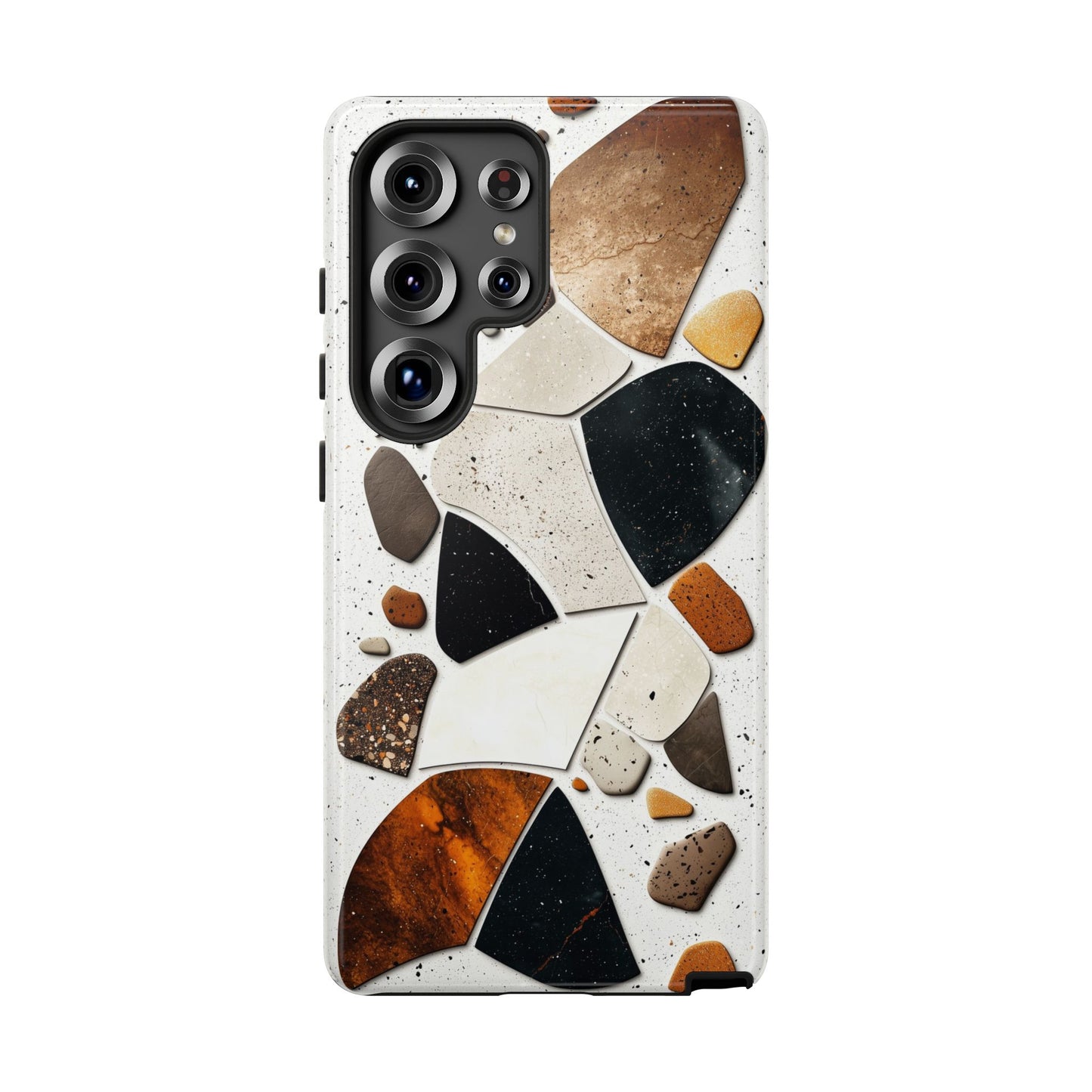 Earthy Terrazzo Abstract Phone Case β Natural & Bold for iPhone, google Pixel & Samsung