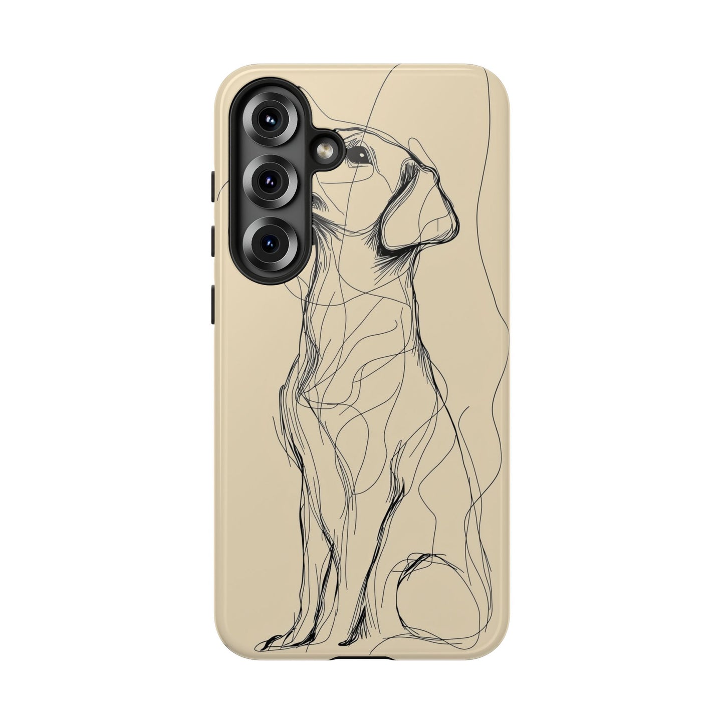 Loyal Lines: Abstract Dog Sketch Phone Case for iPhone, Samsung & Pixel