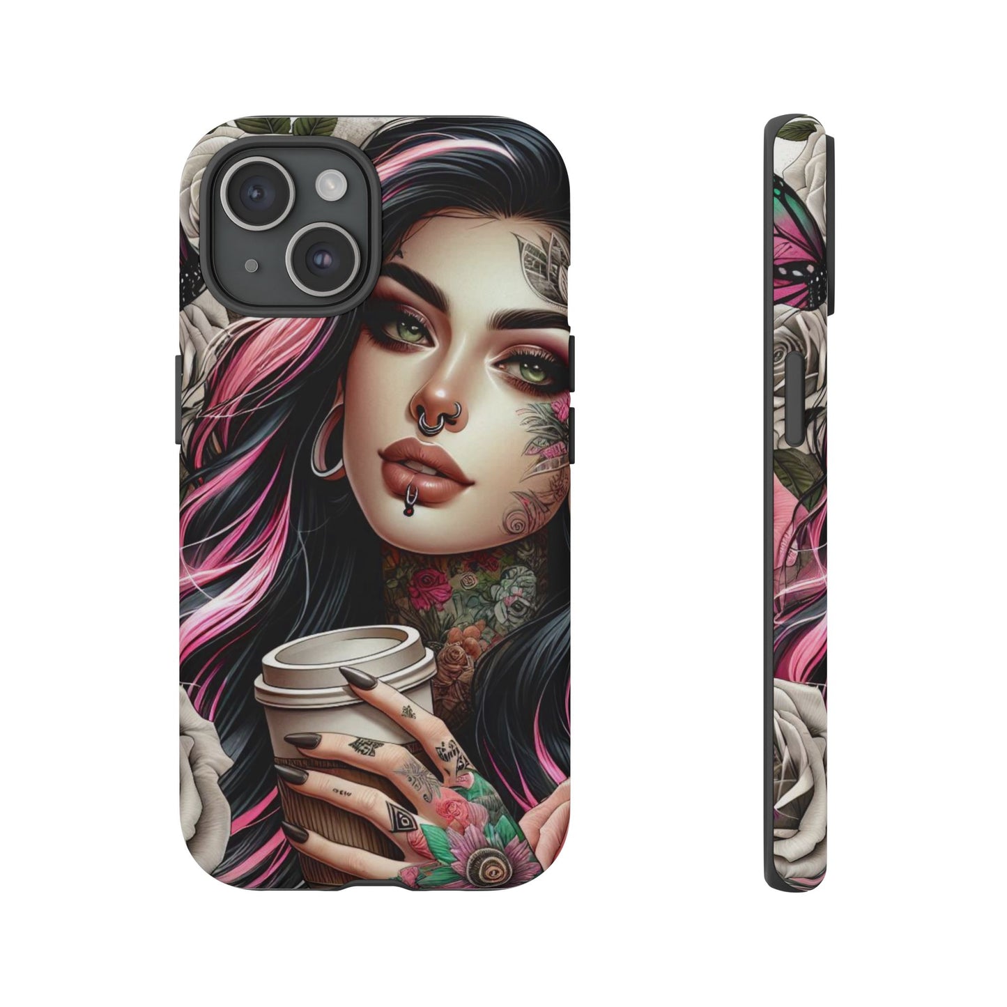 Gothic Rose Coffee Queen Mobile Case